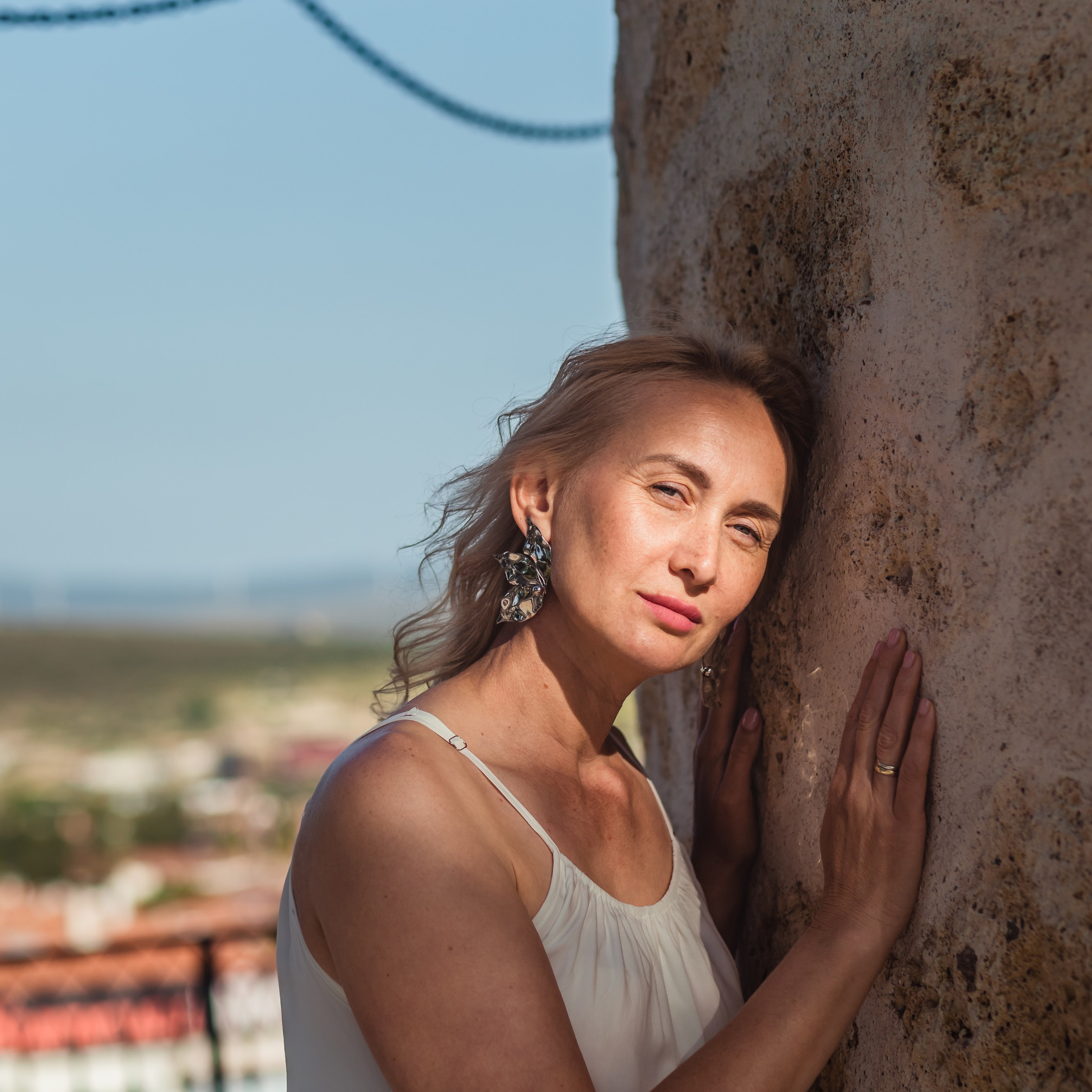Photo session for tourists in Alacati, Cesme