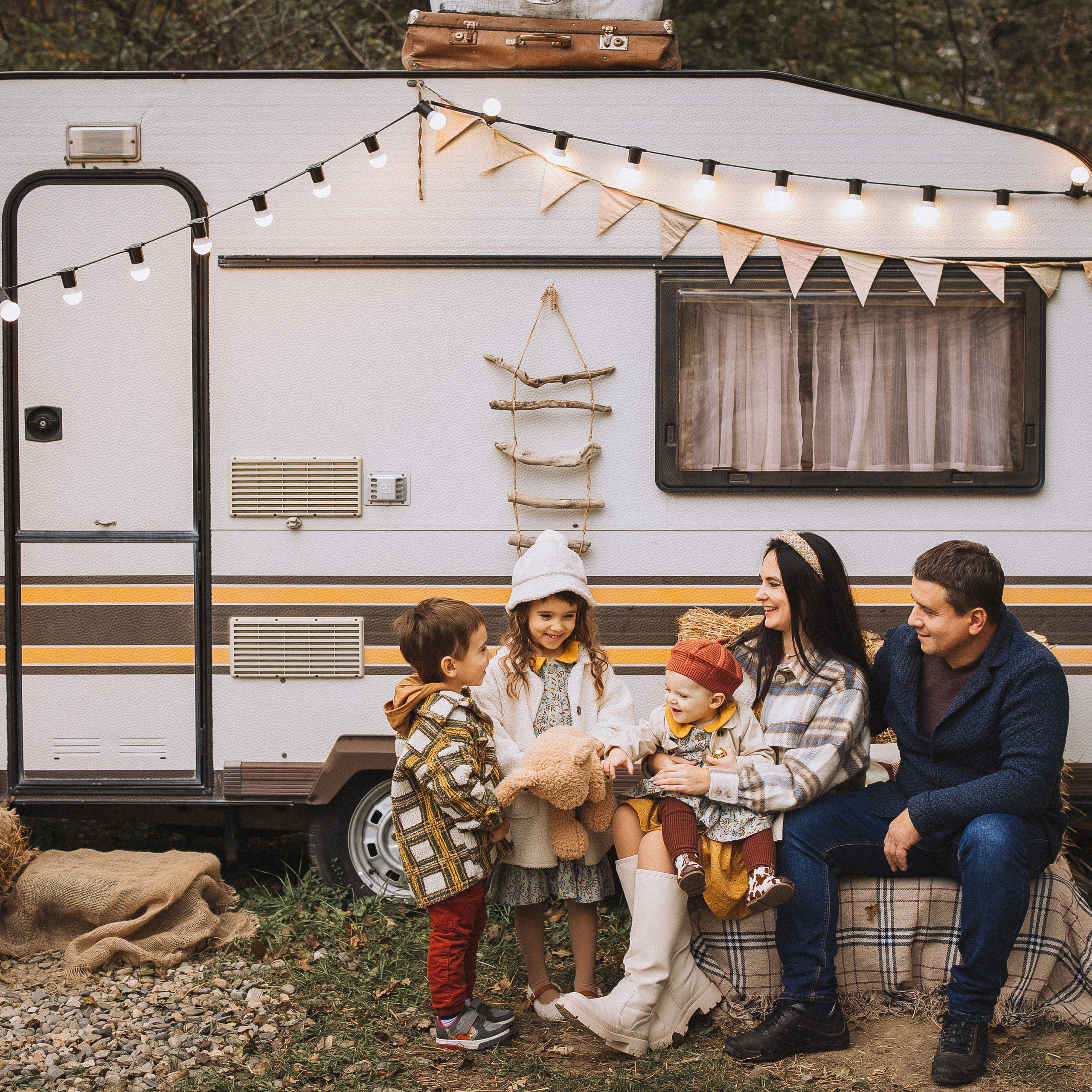 Семейная фотосессия в загородной фотостудии, Clover Dacha