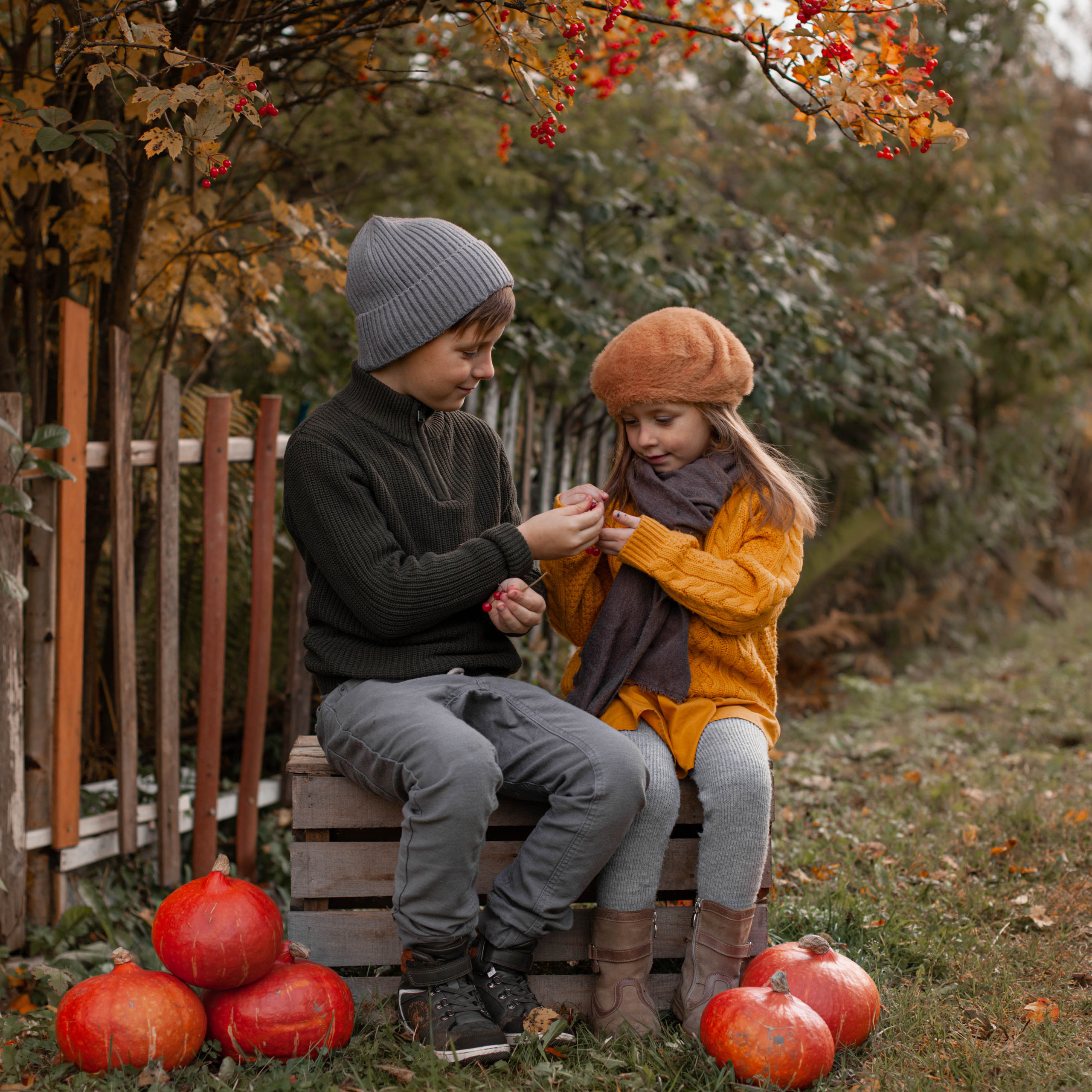 С тыквами. Семейный фотограф СПб и ЛО Татьяна Прилепко