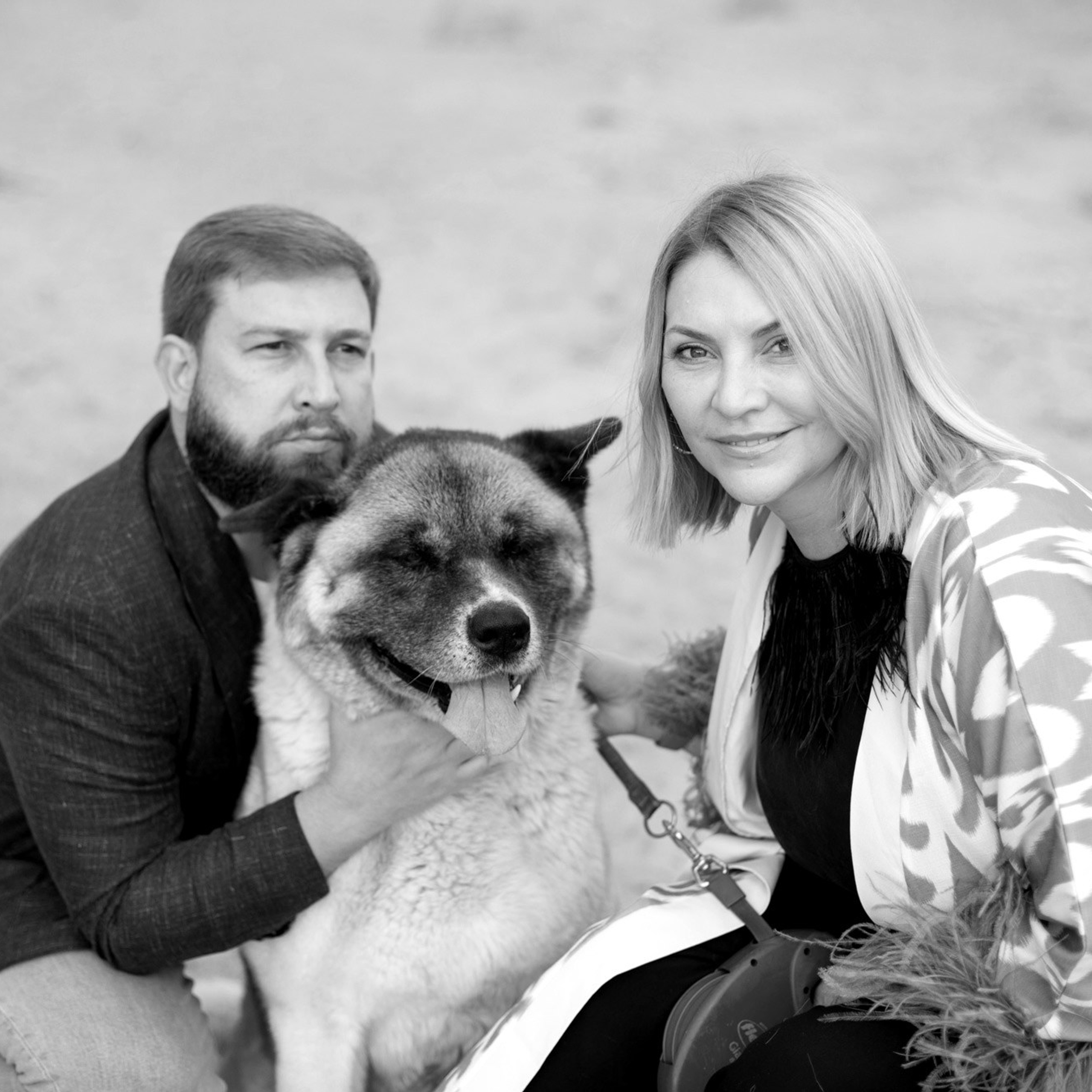 Елена, Дмитрий и Флай, прогулка по заливу