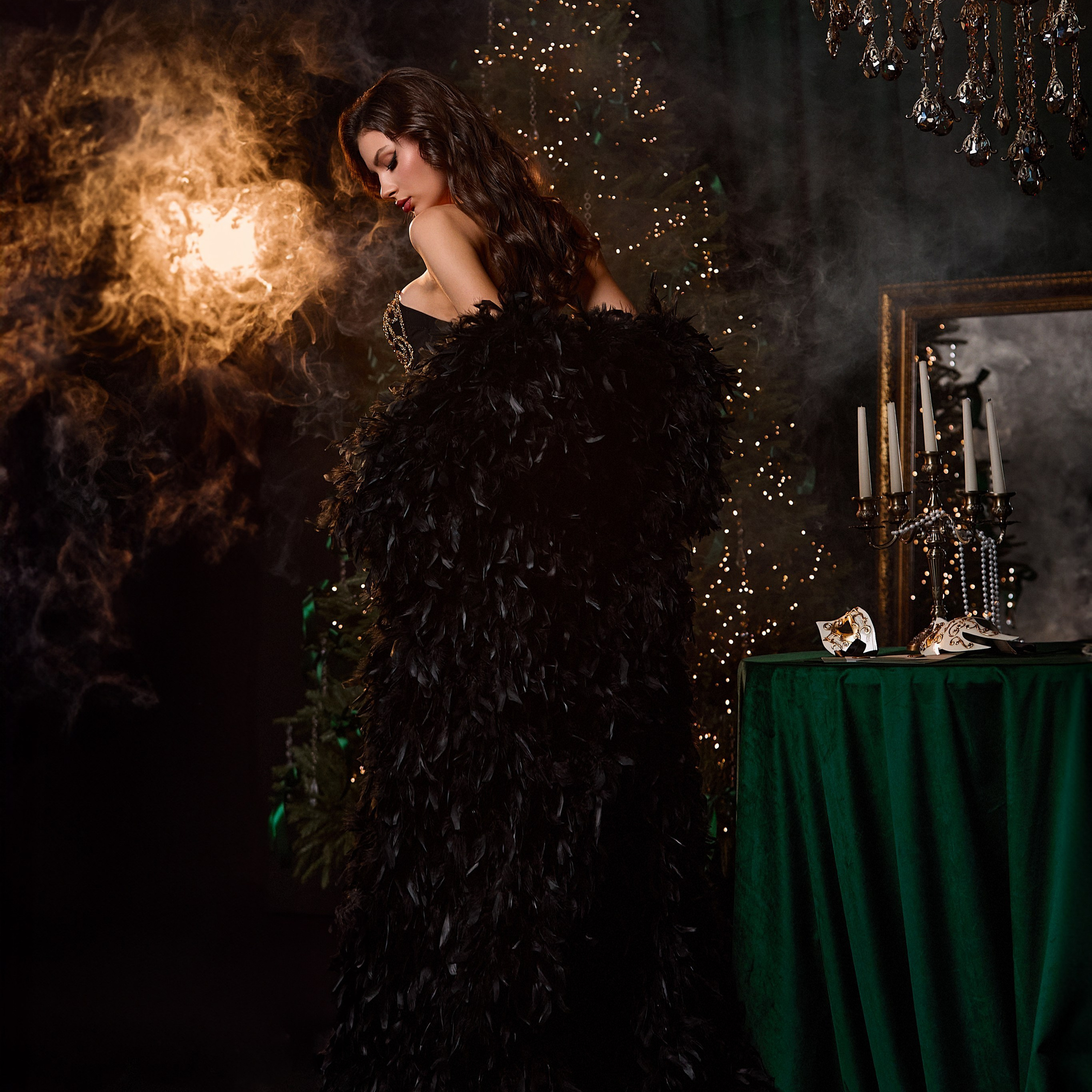 Шубка черная