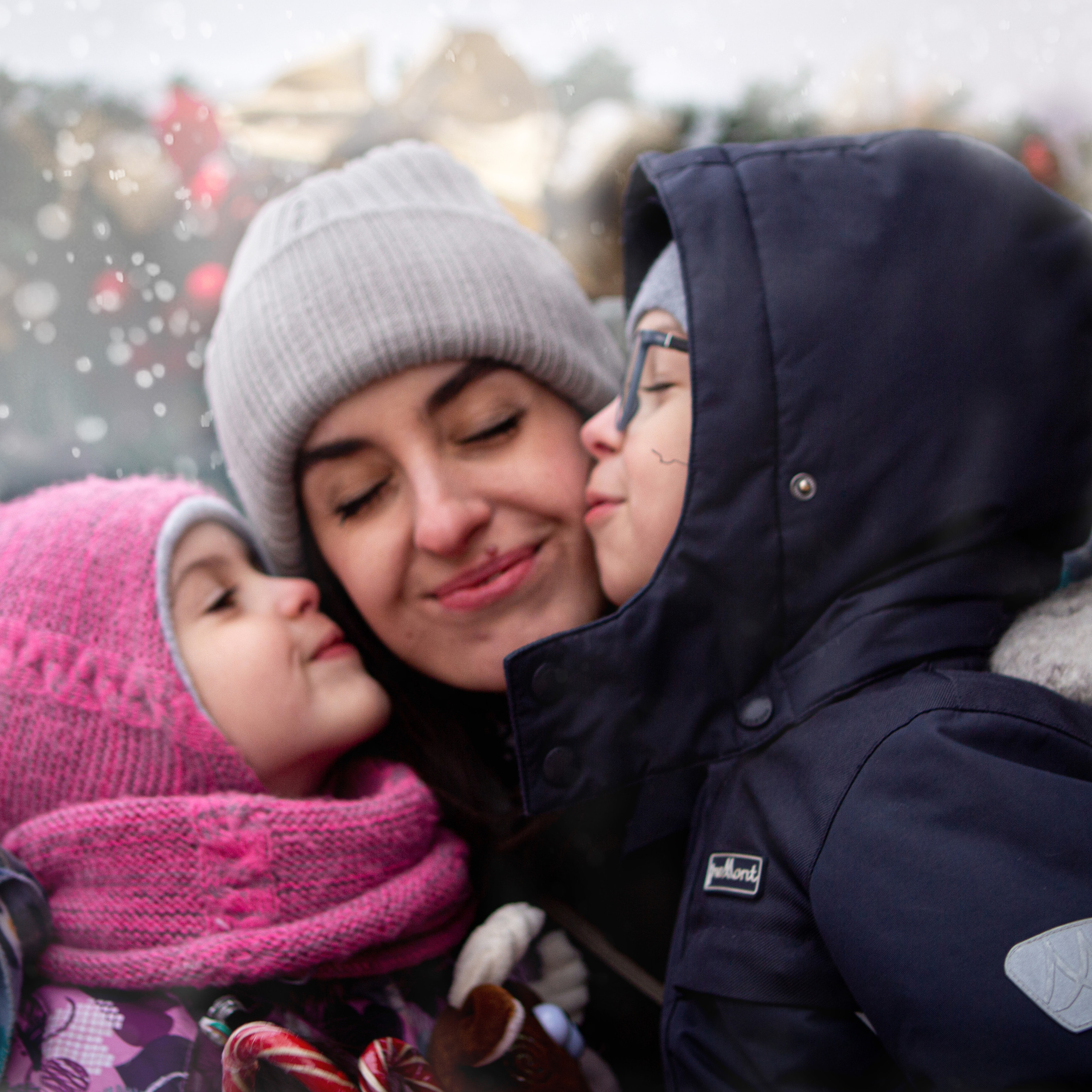 Волшебная зимняя прогулка для Иры и ее деток.