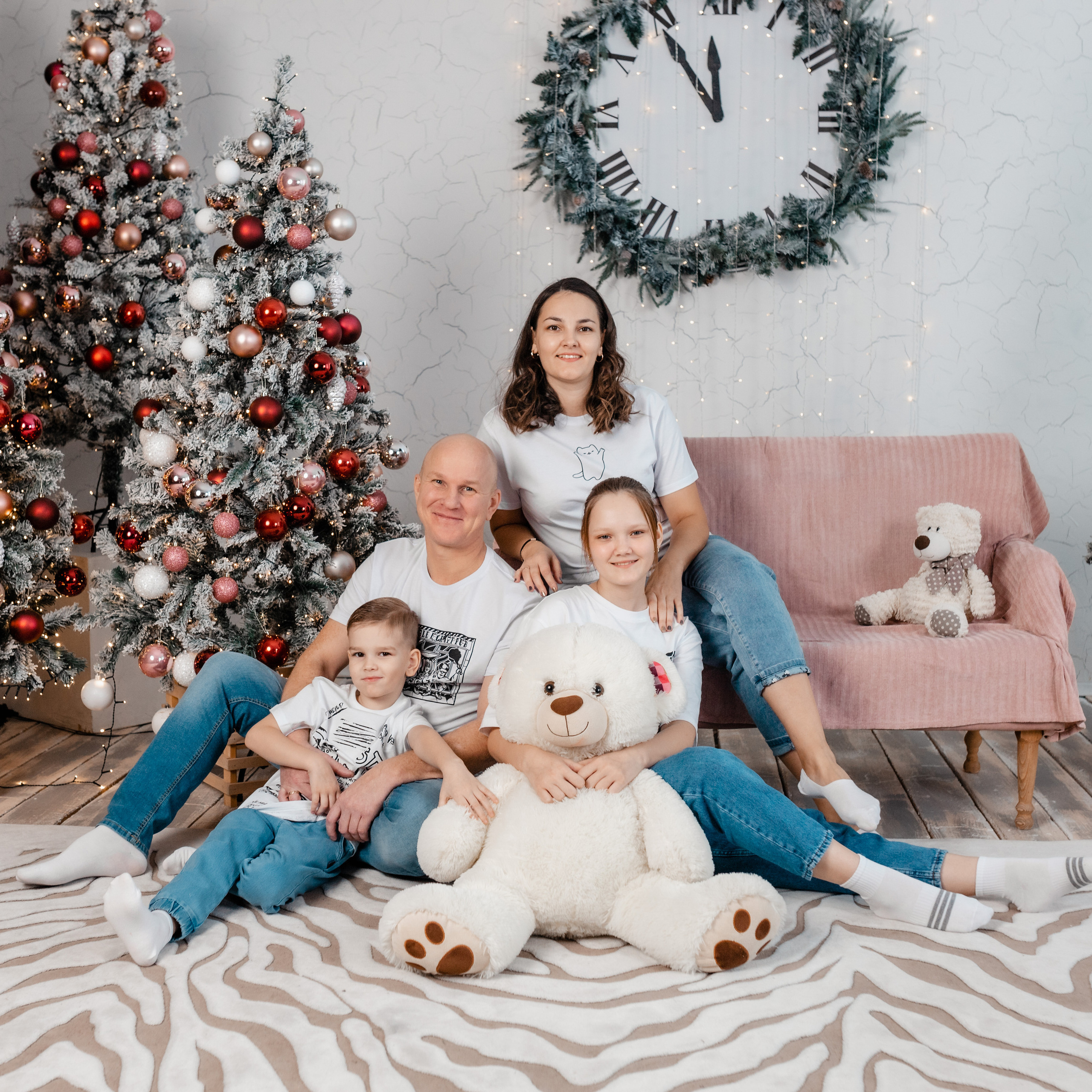Семейная новогодняя фотосессия