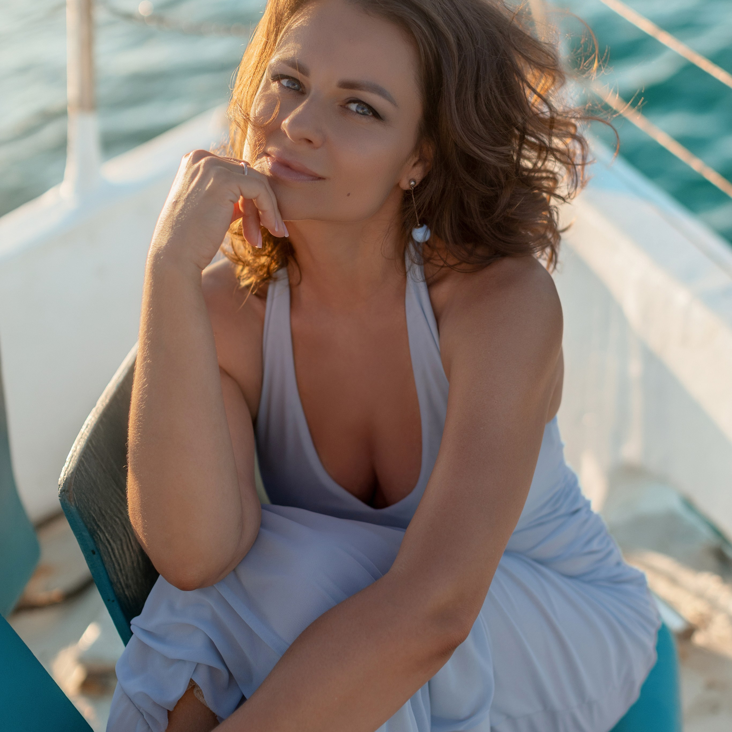 Фотосессия на&nbsp;яхте с&nbsp;прекрасной Анной.