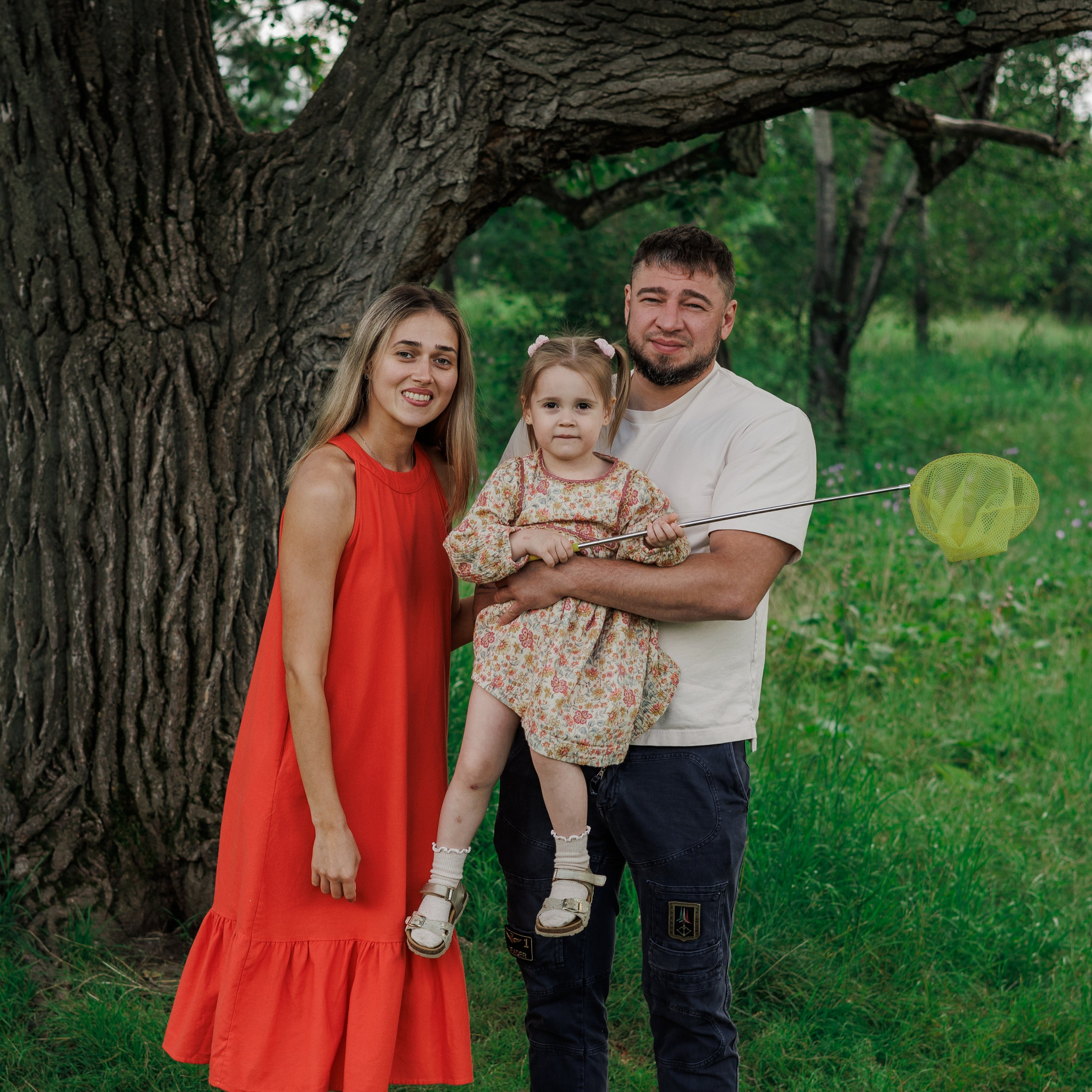 Семейная. Стеша и её родители. Василиса Судзиловская фотограф в Красноярске