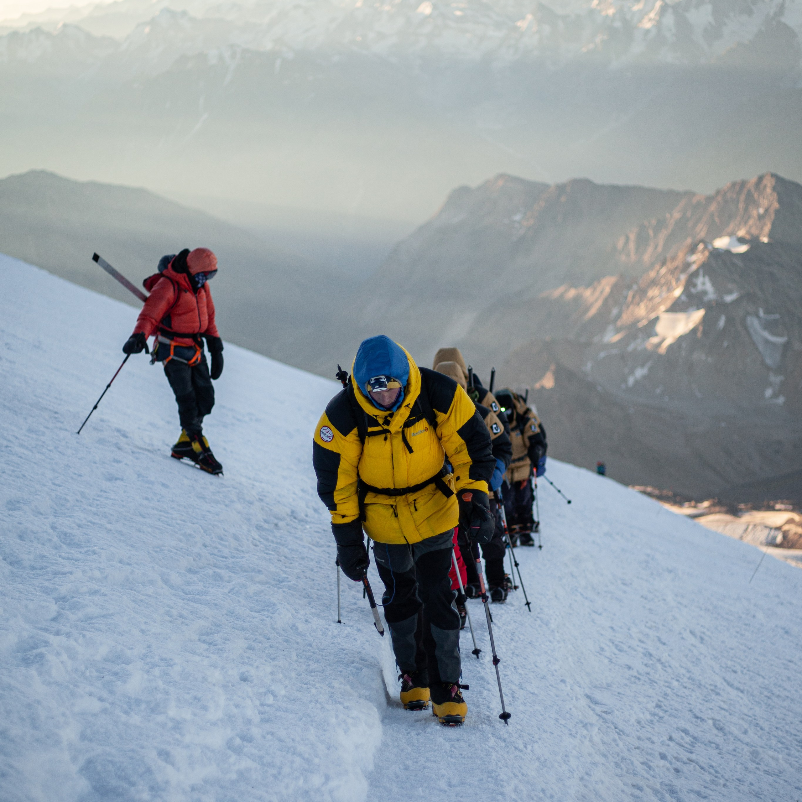 Восхождение на Эльбрус. Косая полка