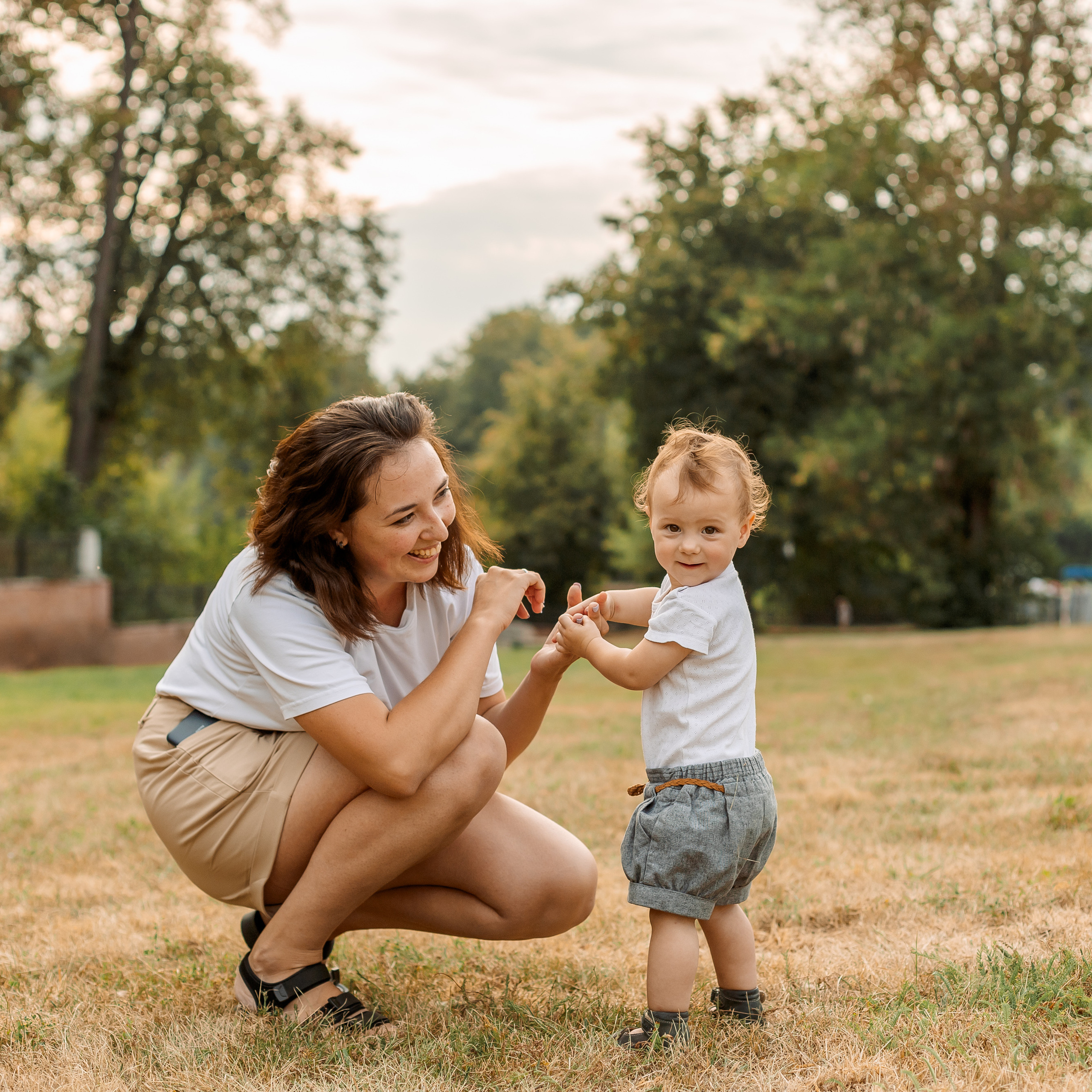 Даша и Кира в парке Кузьминки