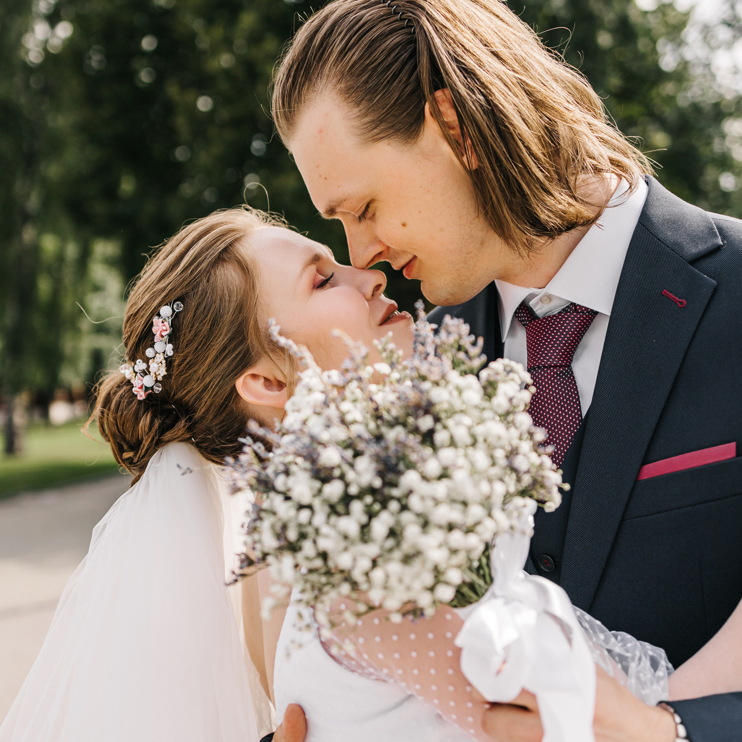 Свадебная прогулка по Москве Виктории и Алексея