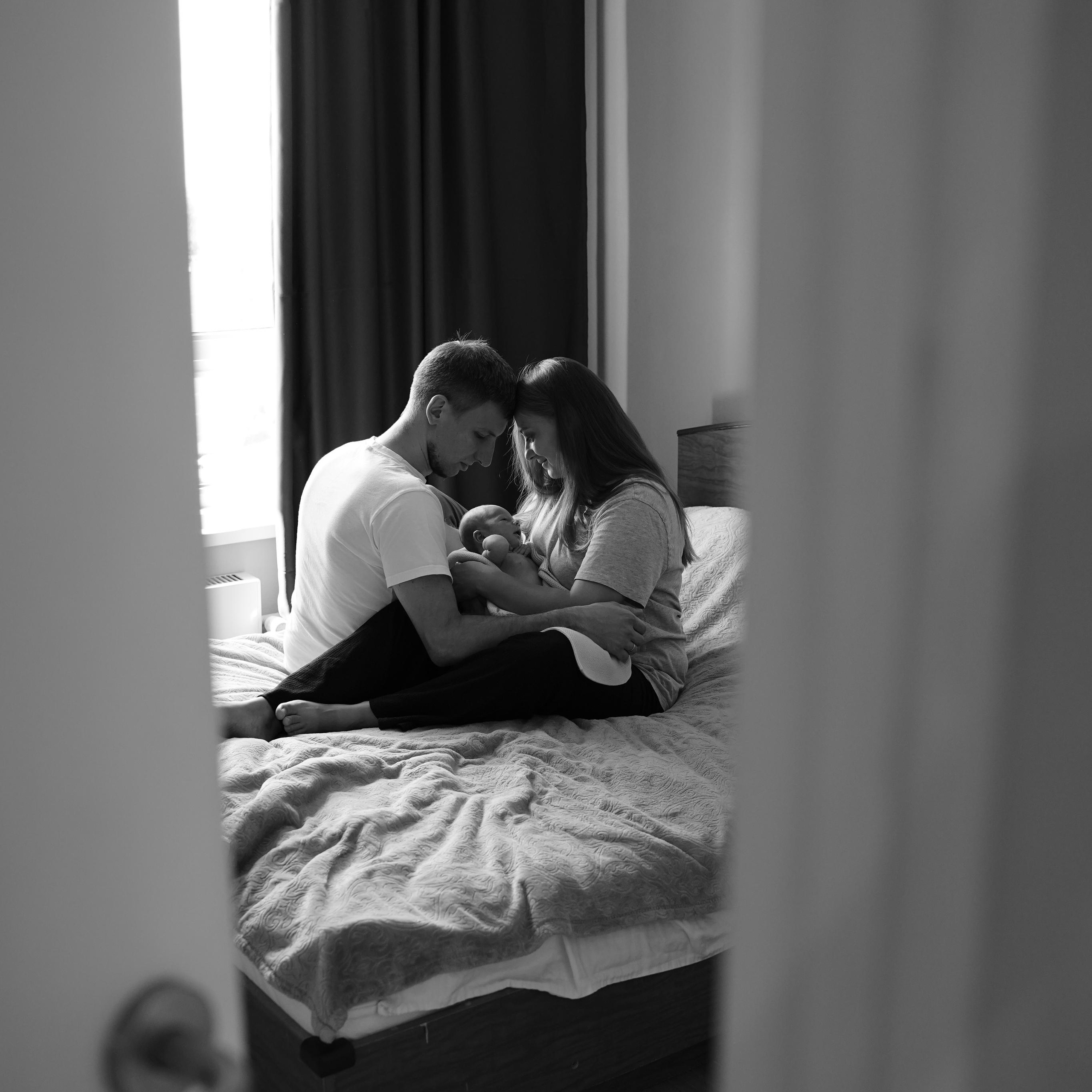 Домашняя фотосессия с новорожденным