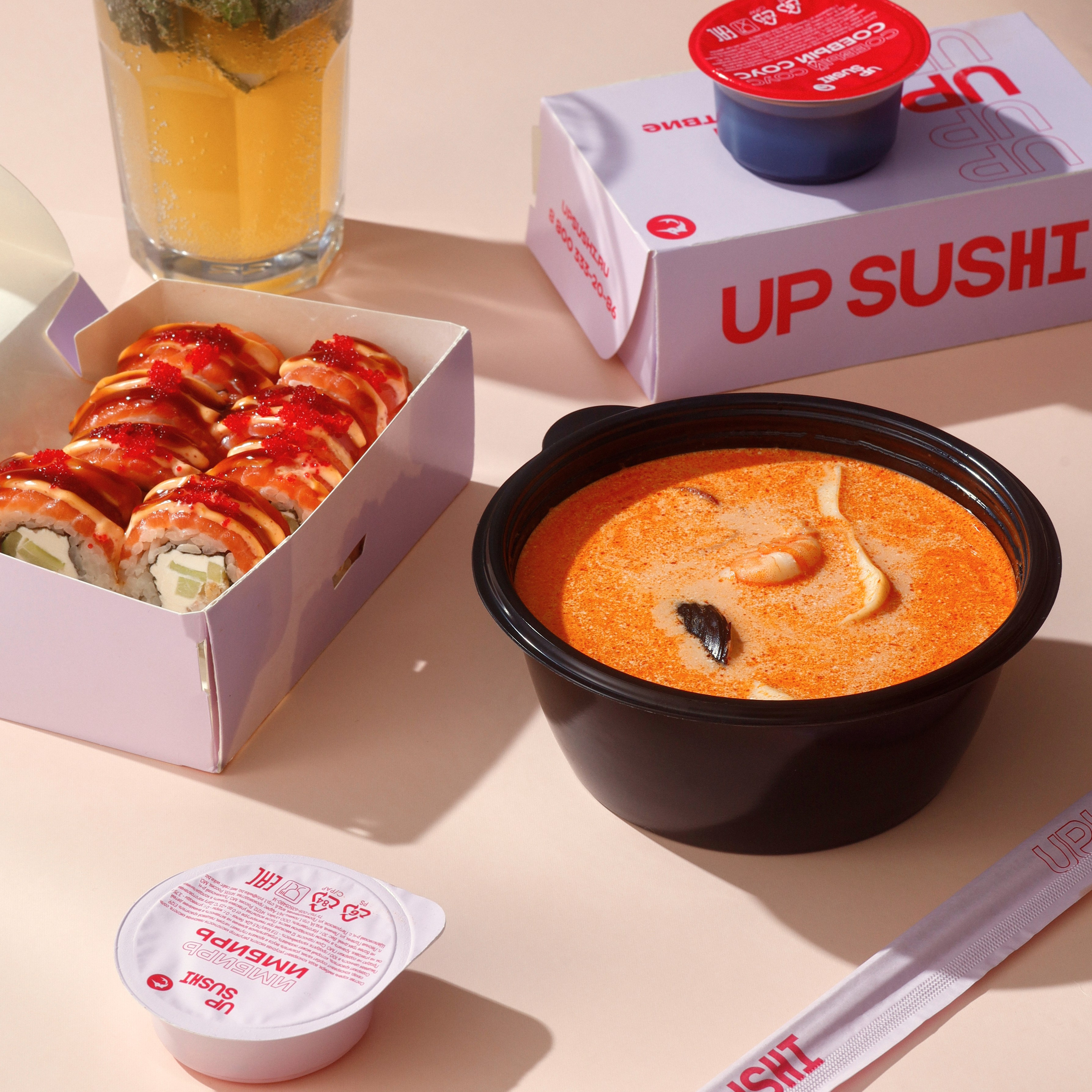 Доставка еды на дом (суп Том Ям)