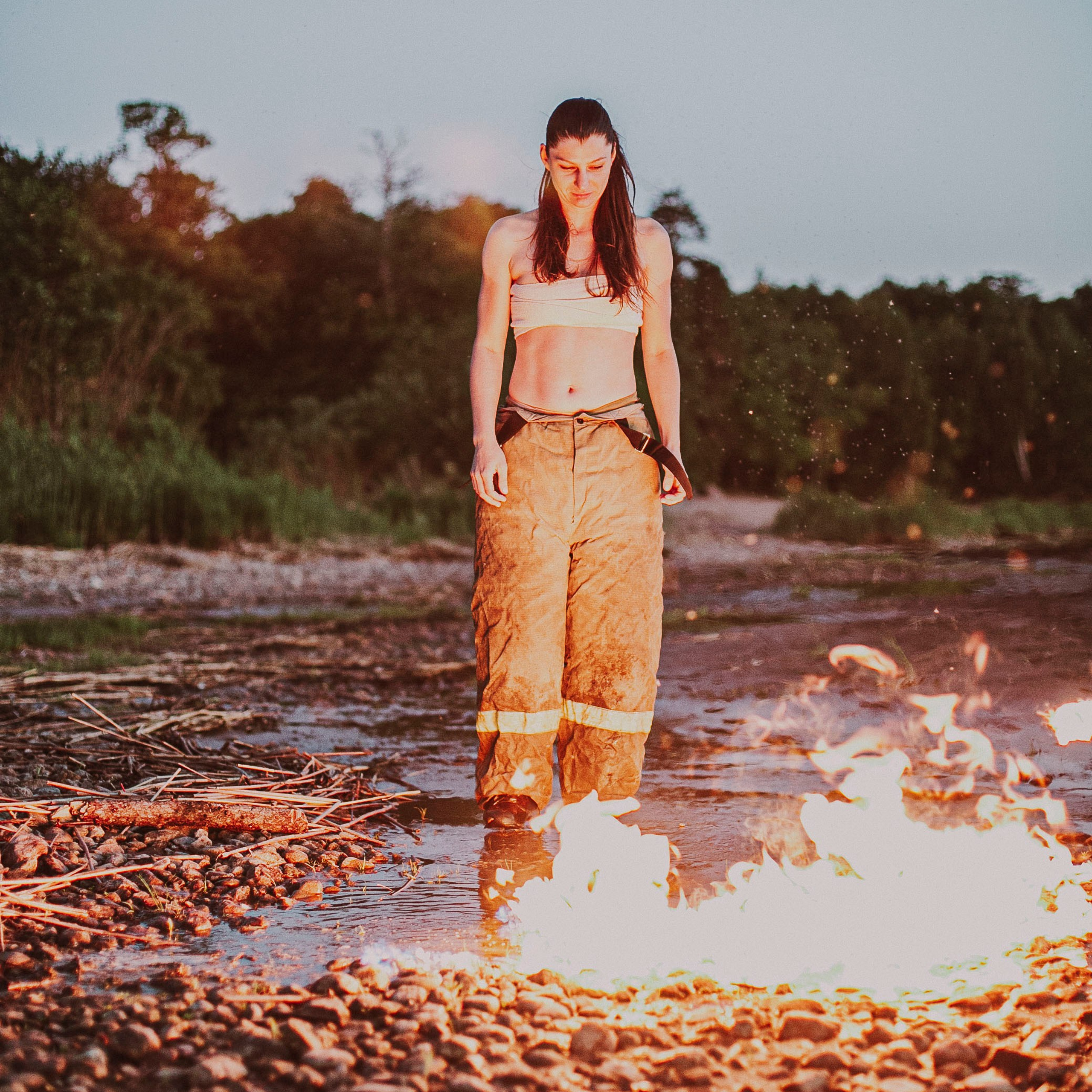 Настя. Фотосессия с огнем и водой. Эротический фотограф Ирина Подборская (18+)