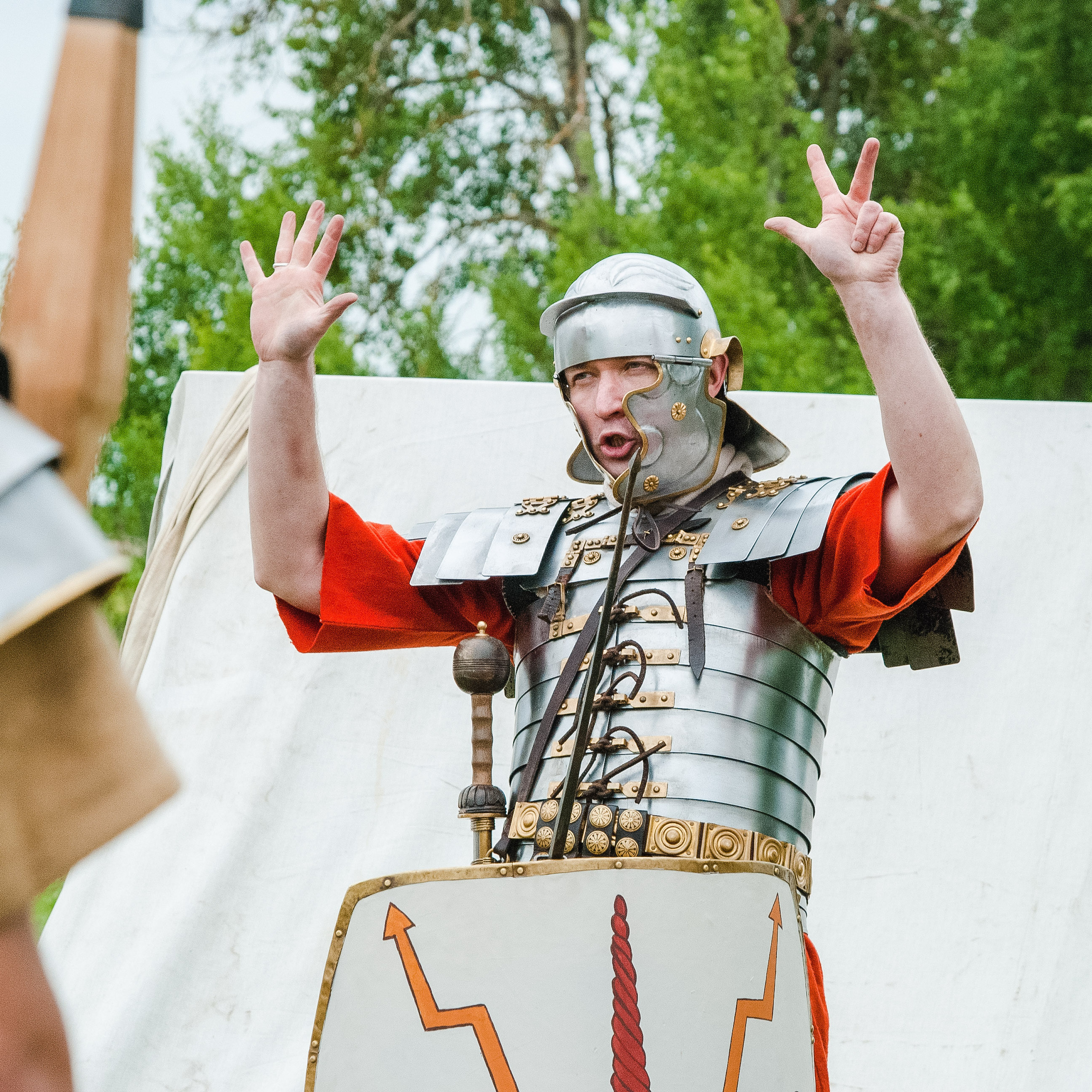 Поход легионеров в Подмосковье (реконструкция)