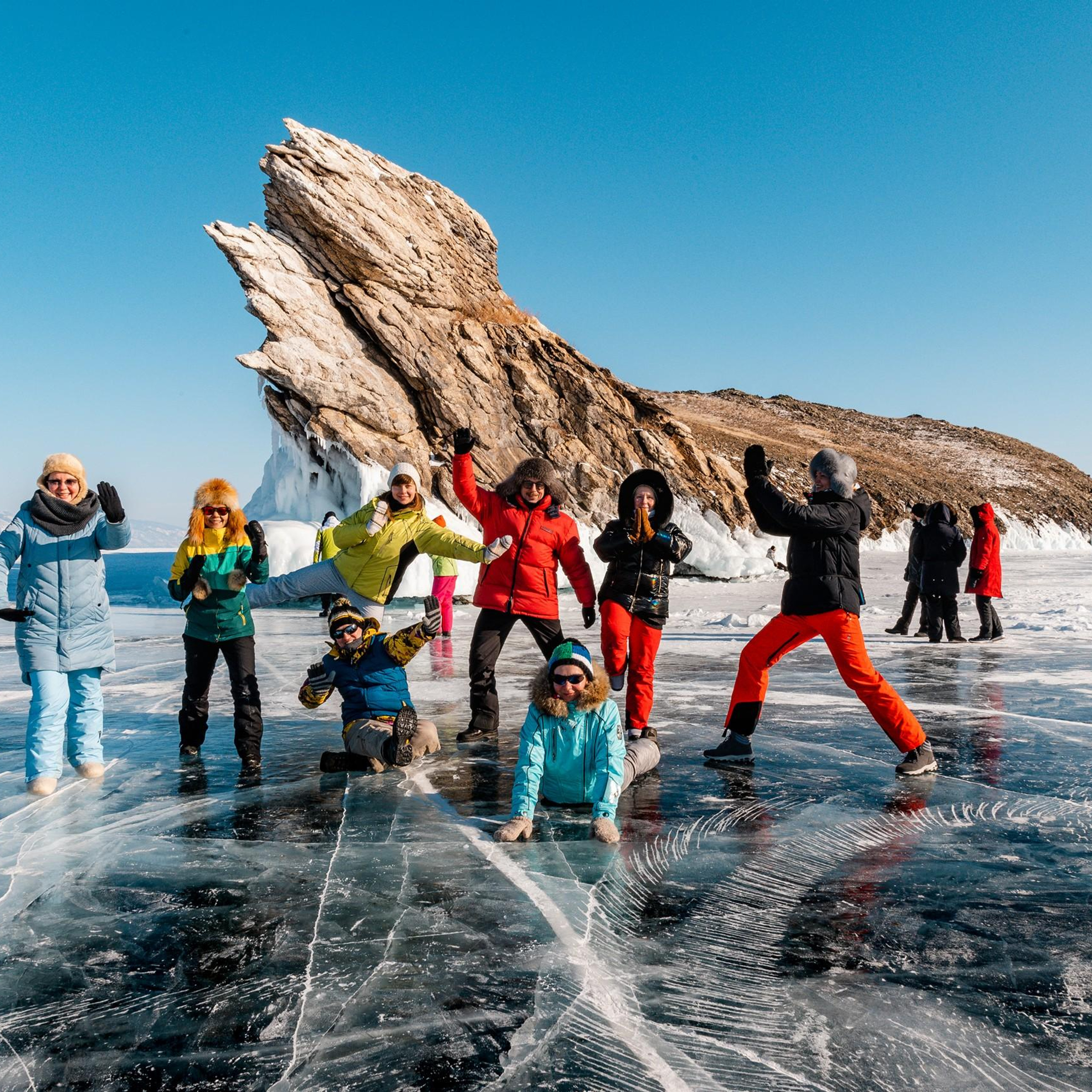 Съёмка тура по зимнему Байкалу