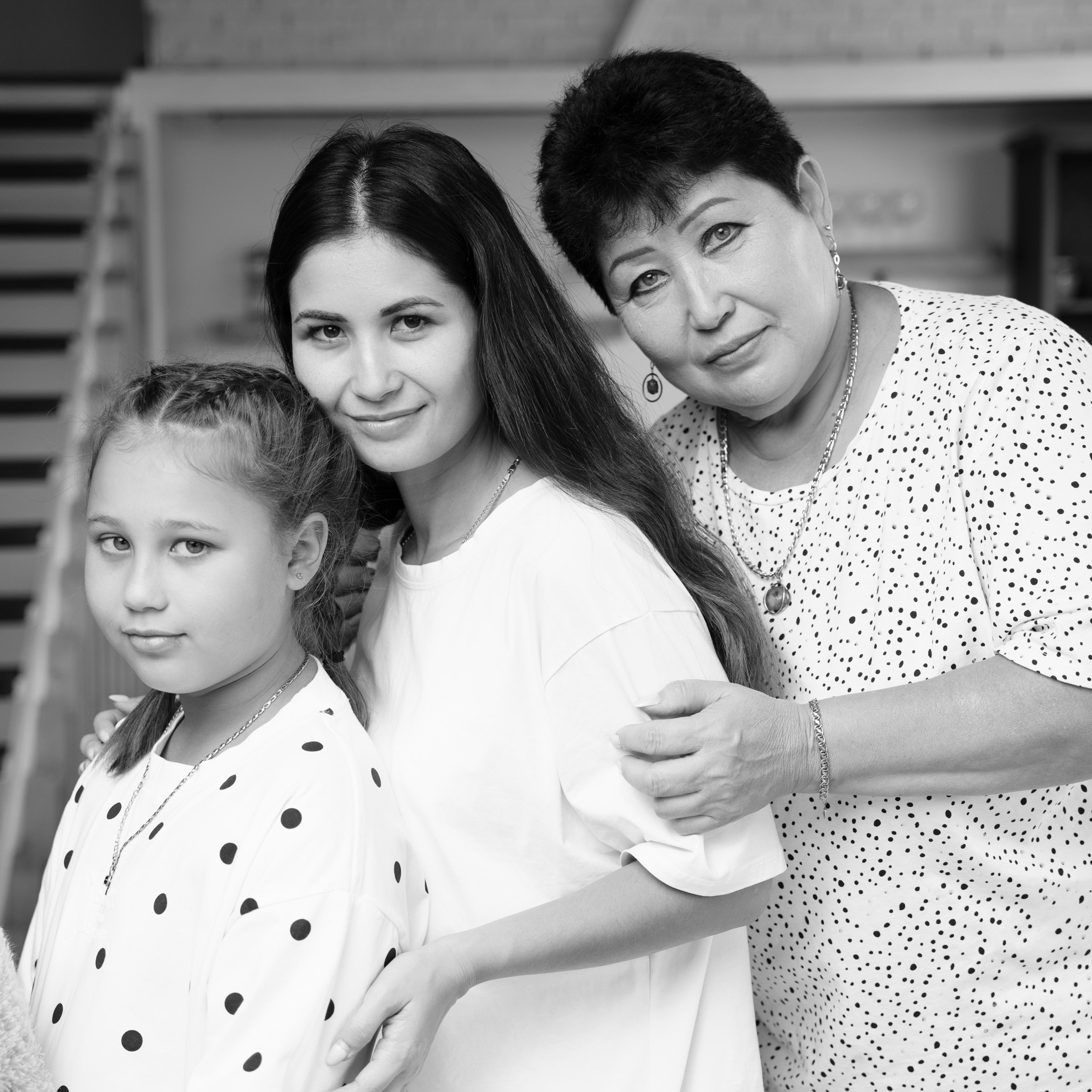 семейная сьемка в студии с близкими