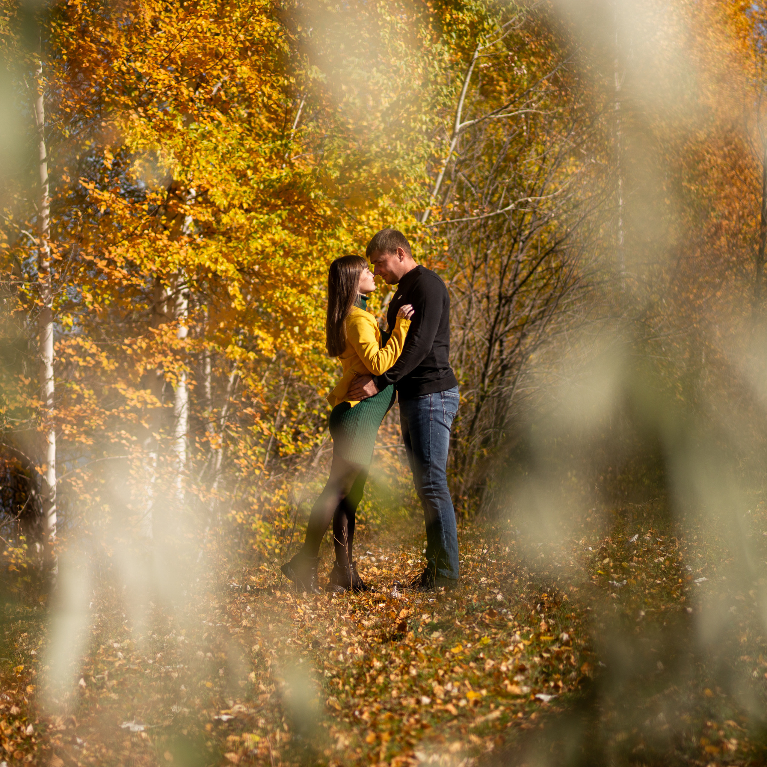 Алина с мужем /беременность/ осень 2021