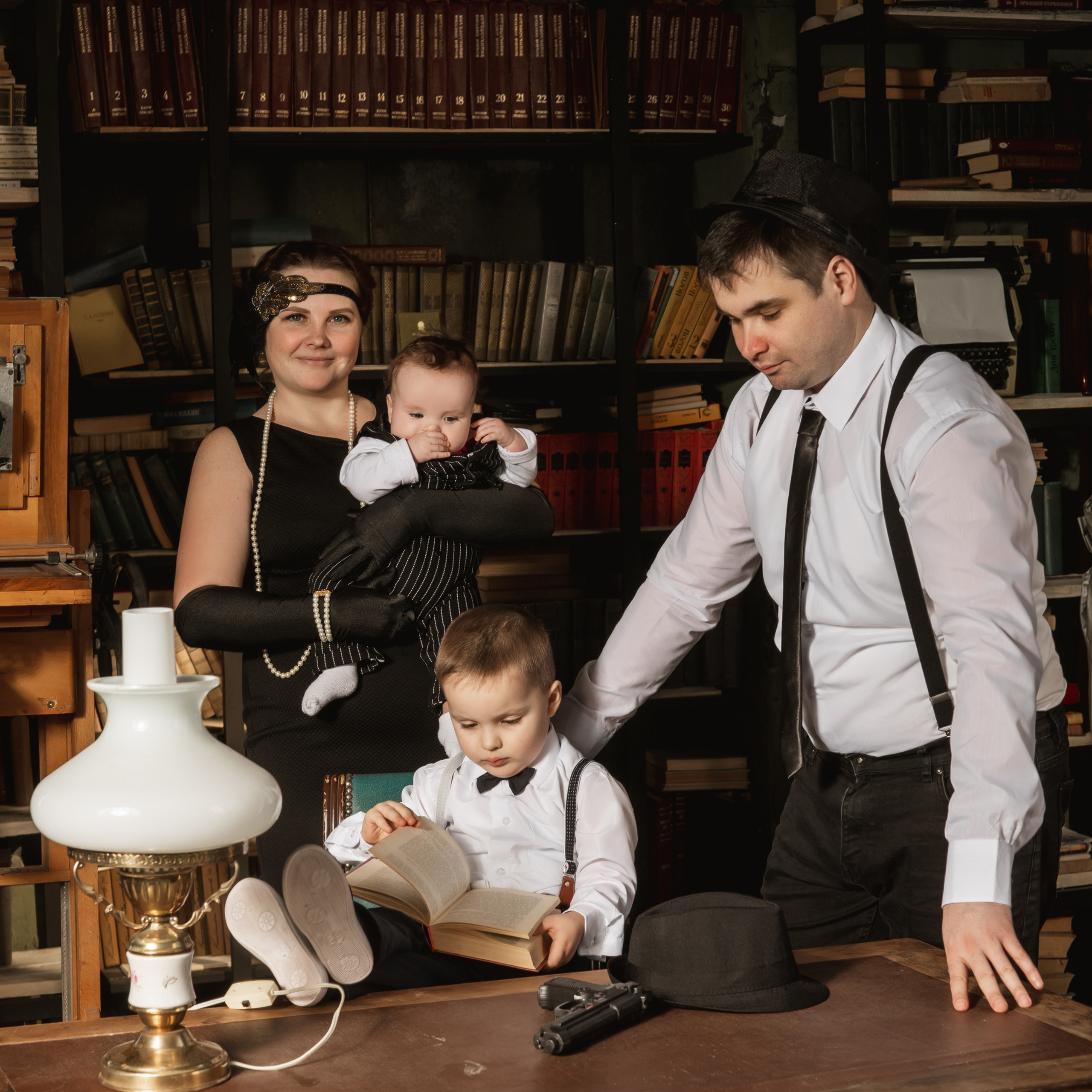 стилизованная семейная сьемка