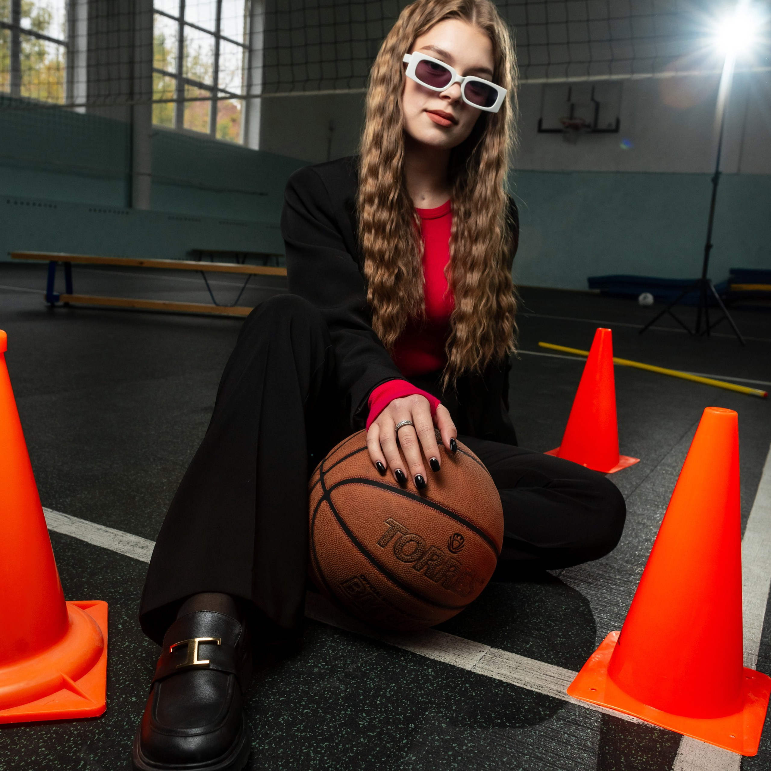 в спортзале