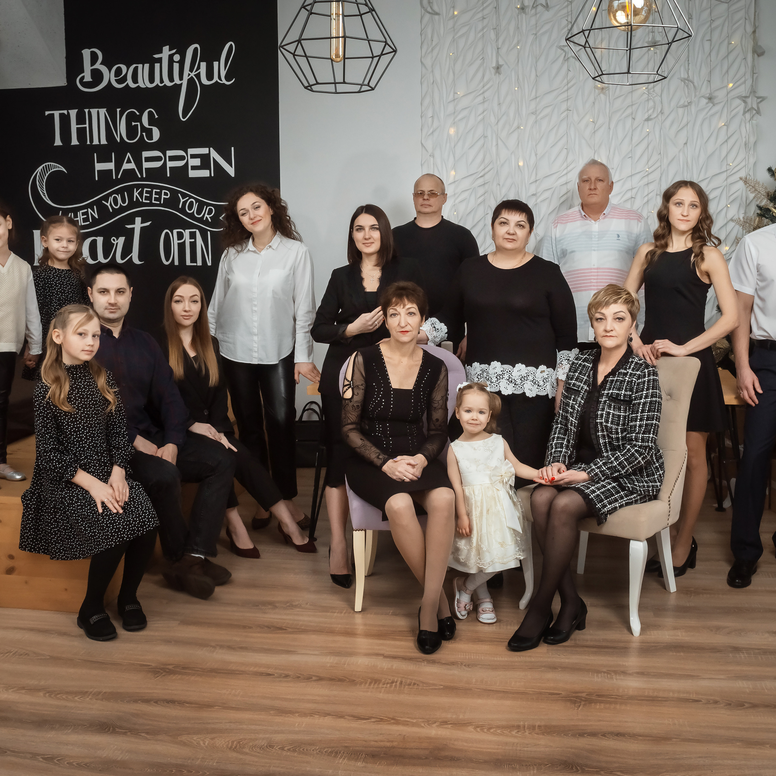 большая семейная сьемка