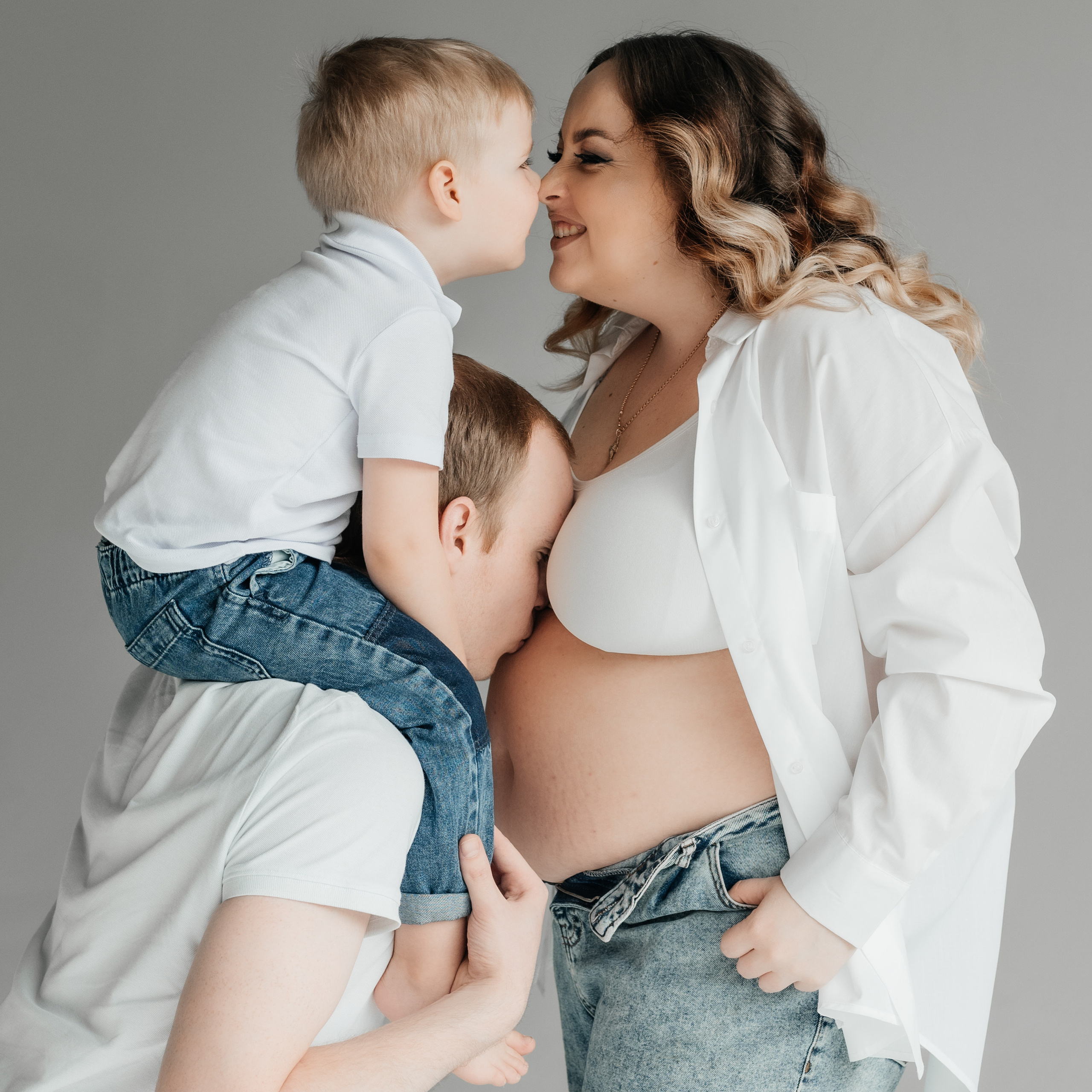 Кристина с семьёй