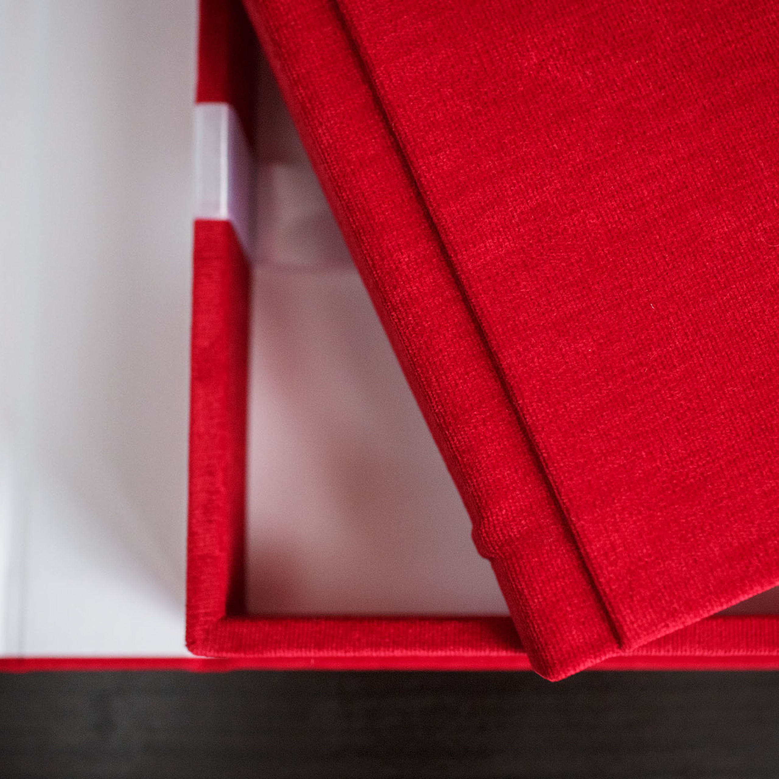 Красная фотокнига из ткани. Фотограф в Москве Татьяна Байкова