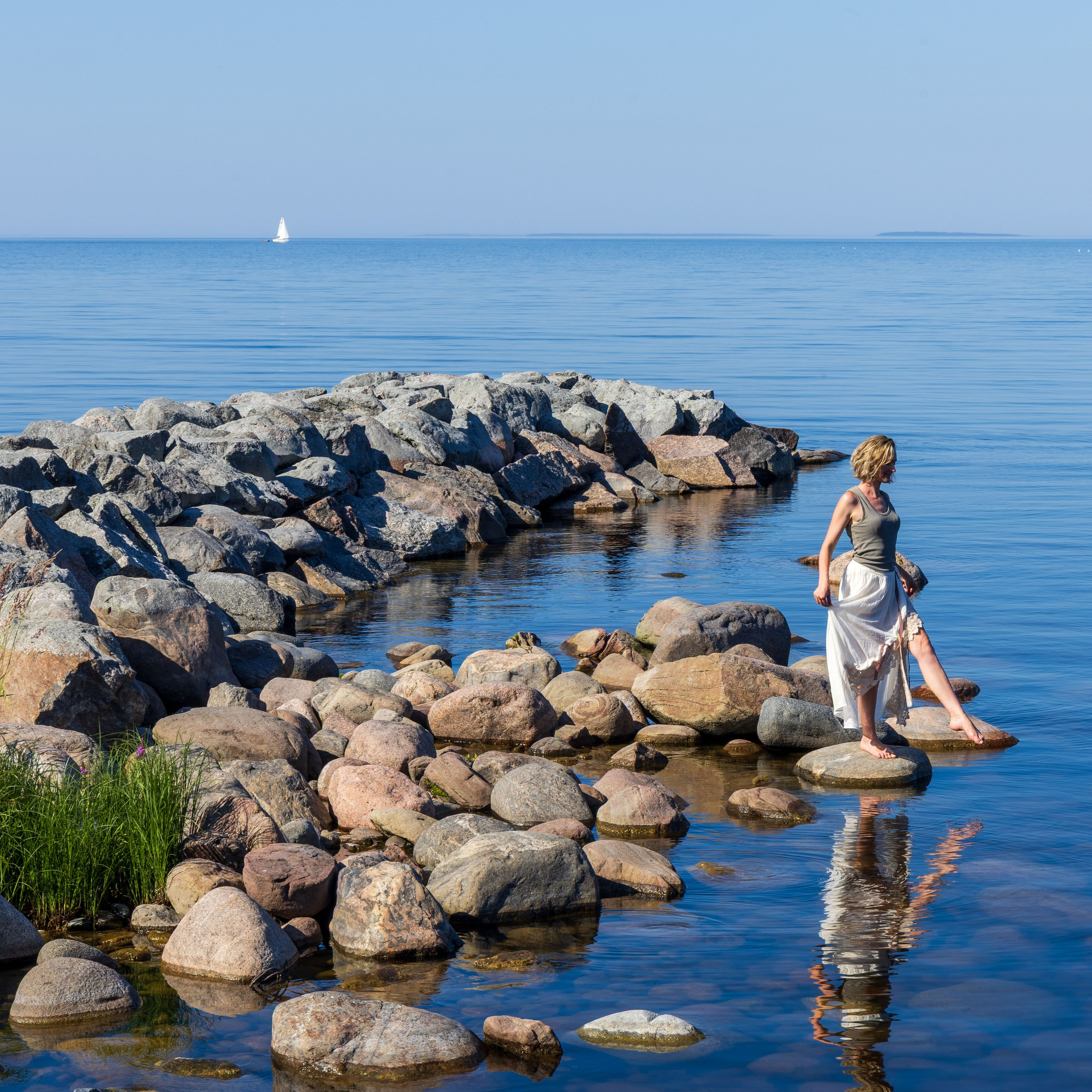 Юля на маяке. Портретный и семейный фотограф Санкт-Петербург