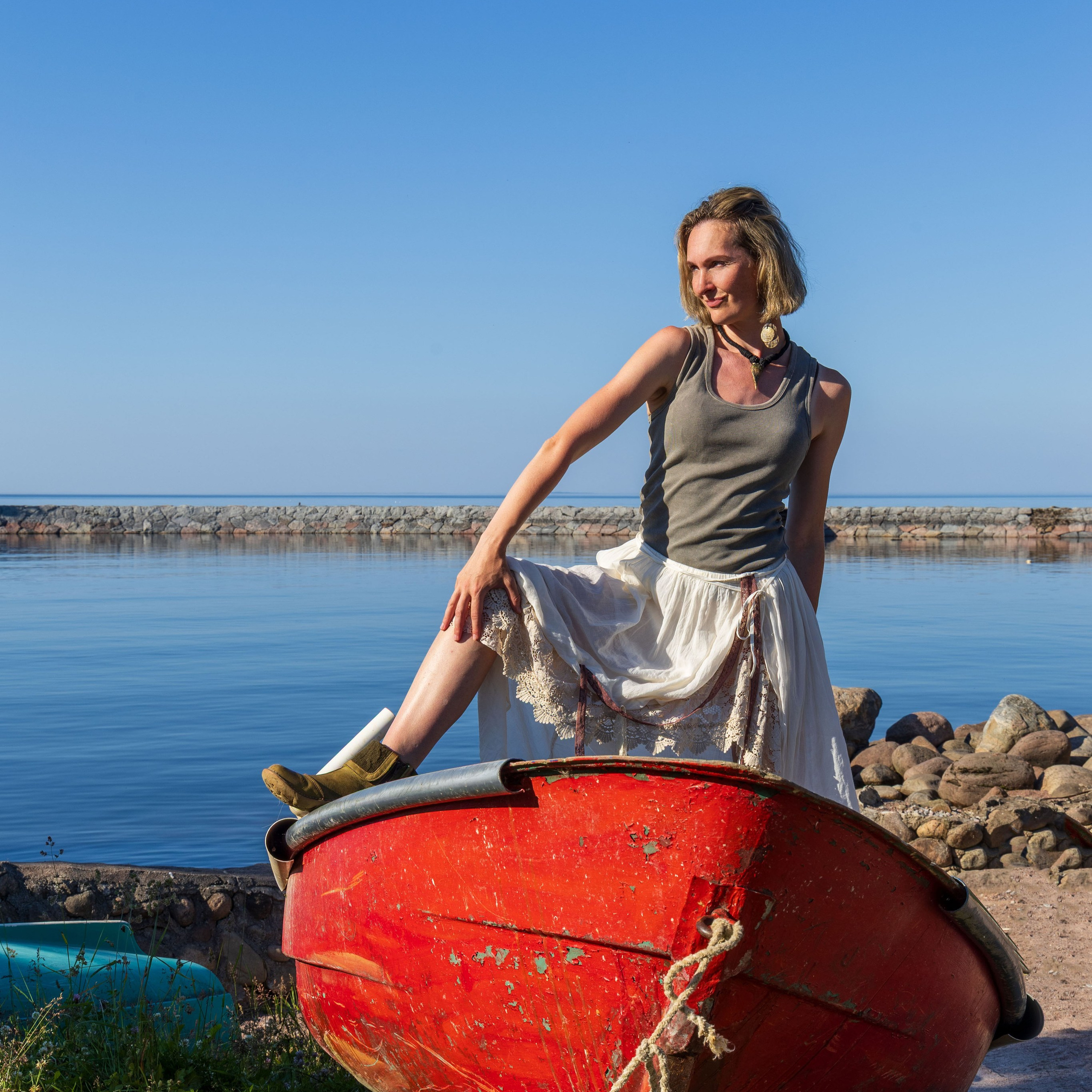 Юля на маяке. Портретный и семейный фотограф Санкт-Петербург