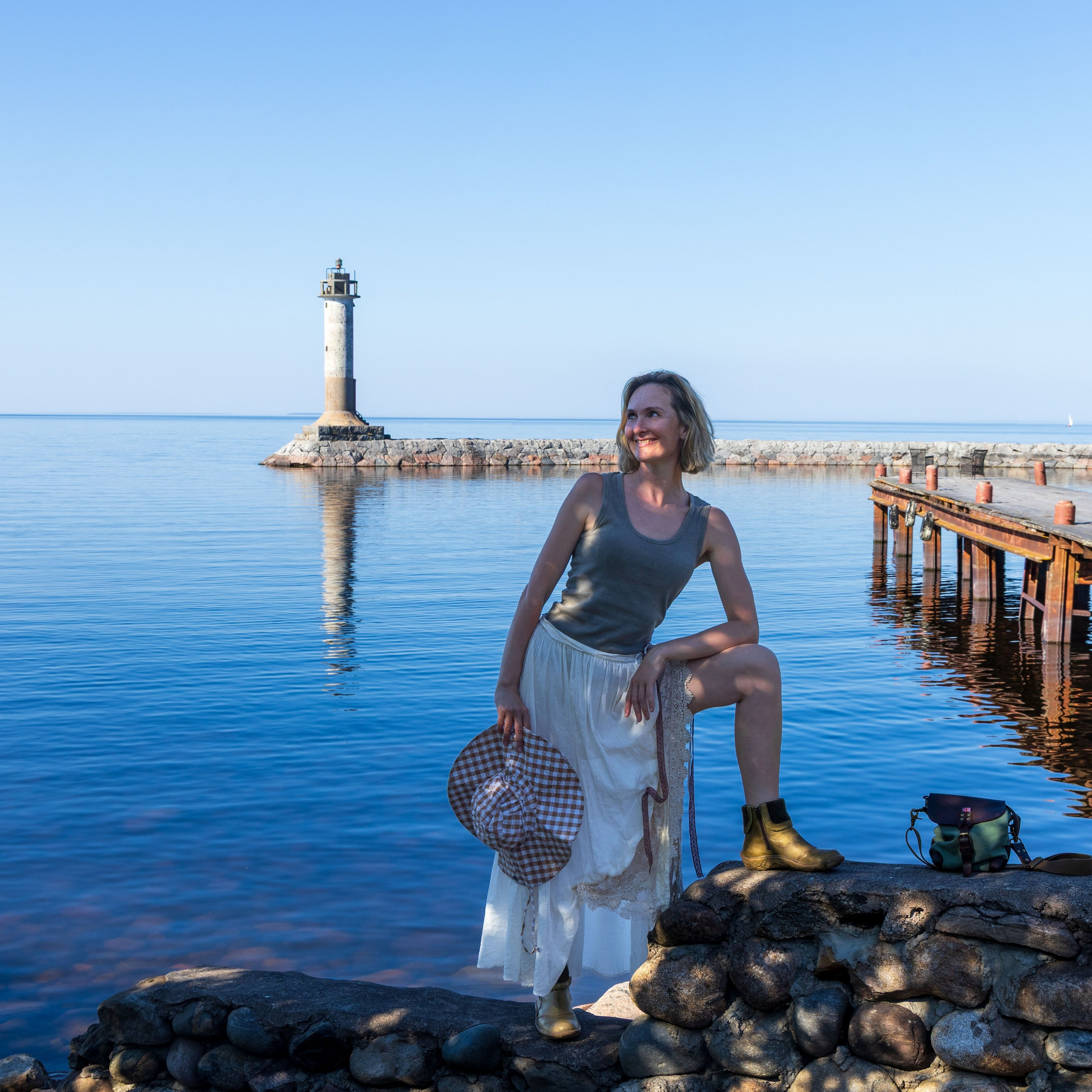 Юля на маяке. Портретный и семейный фотограф Санкт-Петербург