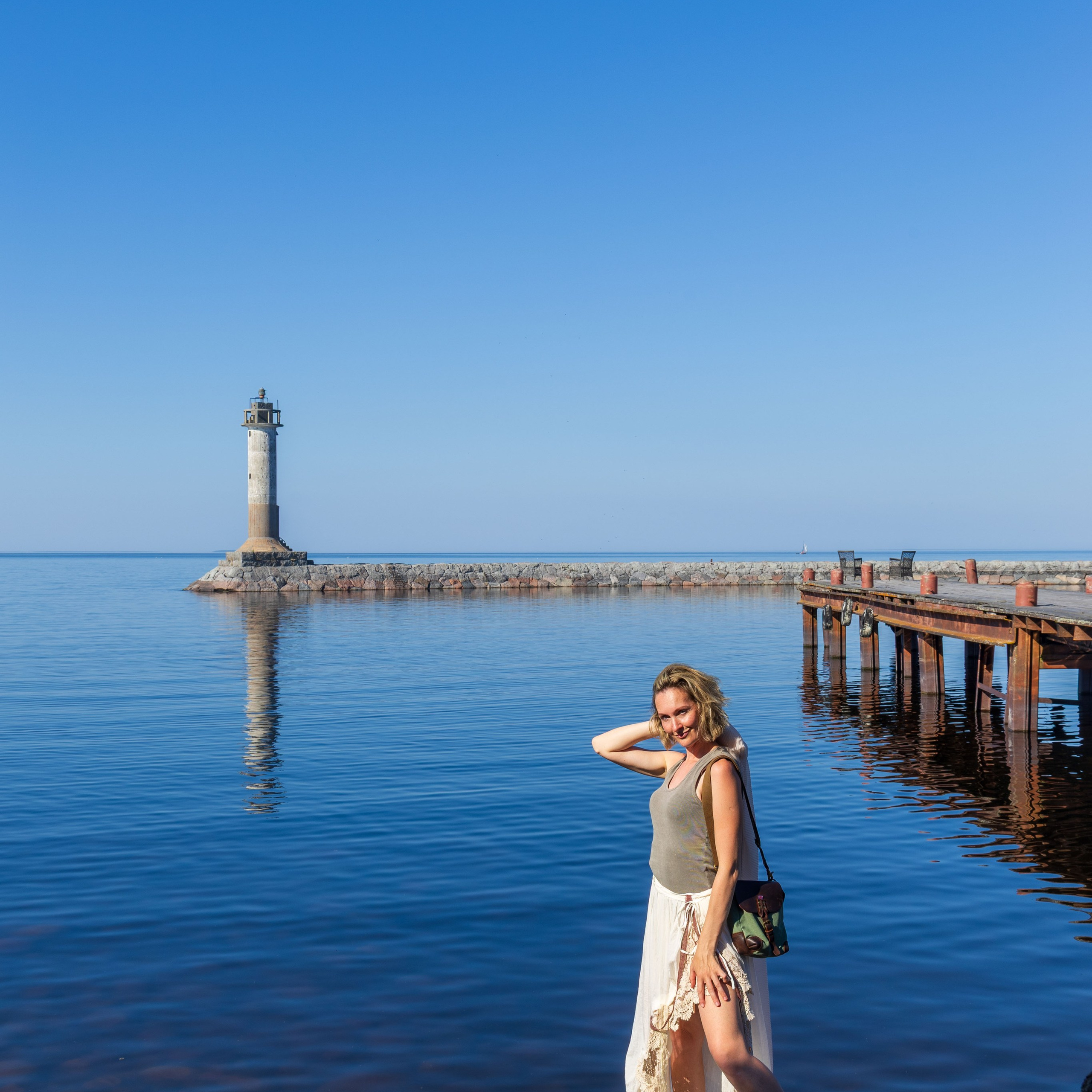 Юля на маяке. Портретный и семейный фотограф Санкт-Петербург