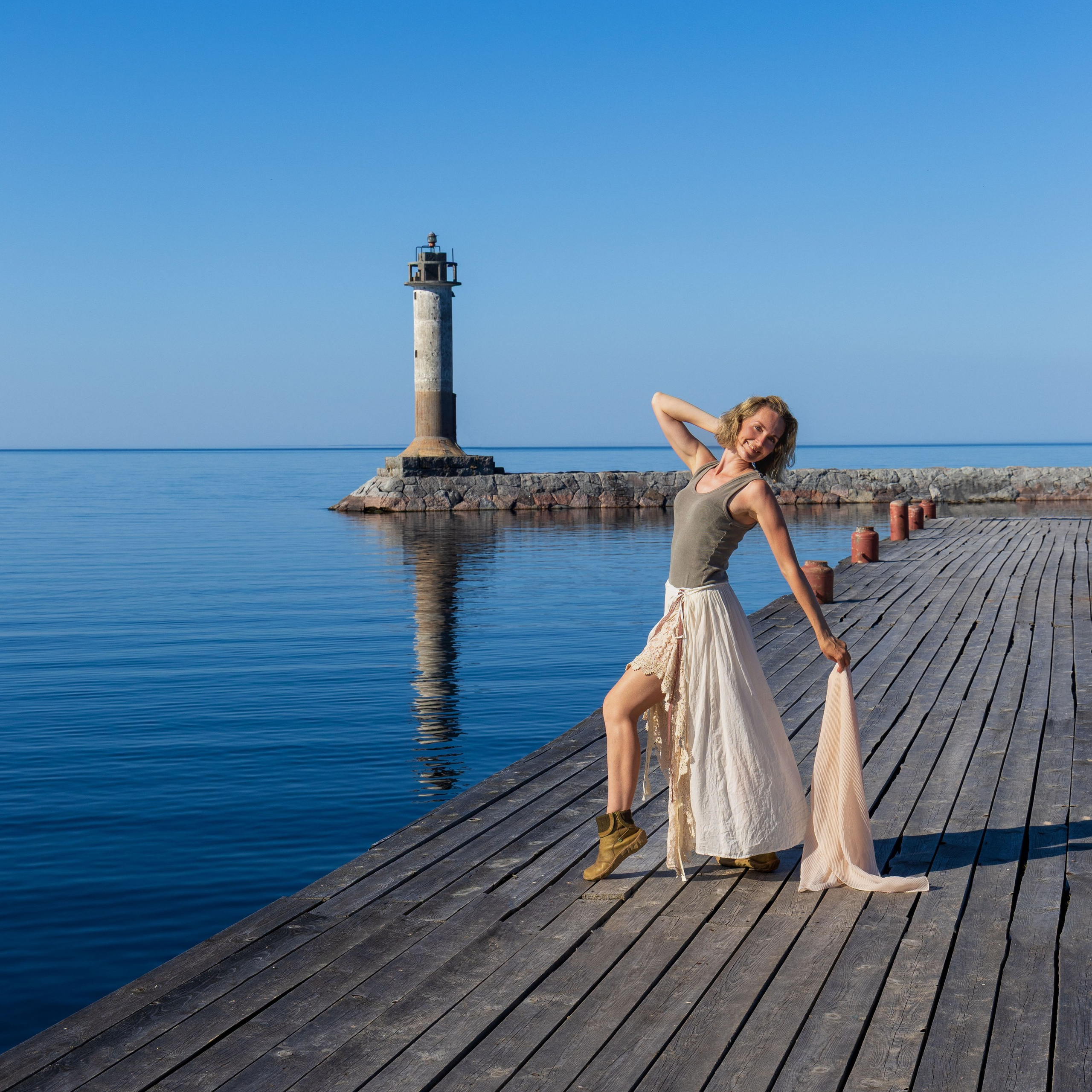 Юля на маяке. Портретный и семейный фотограф Санкт-Петербург