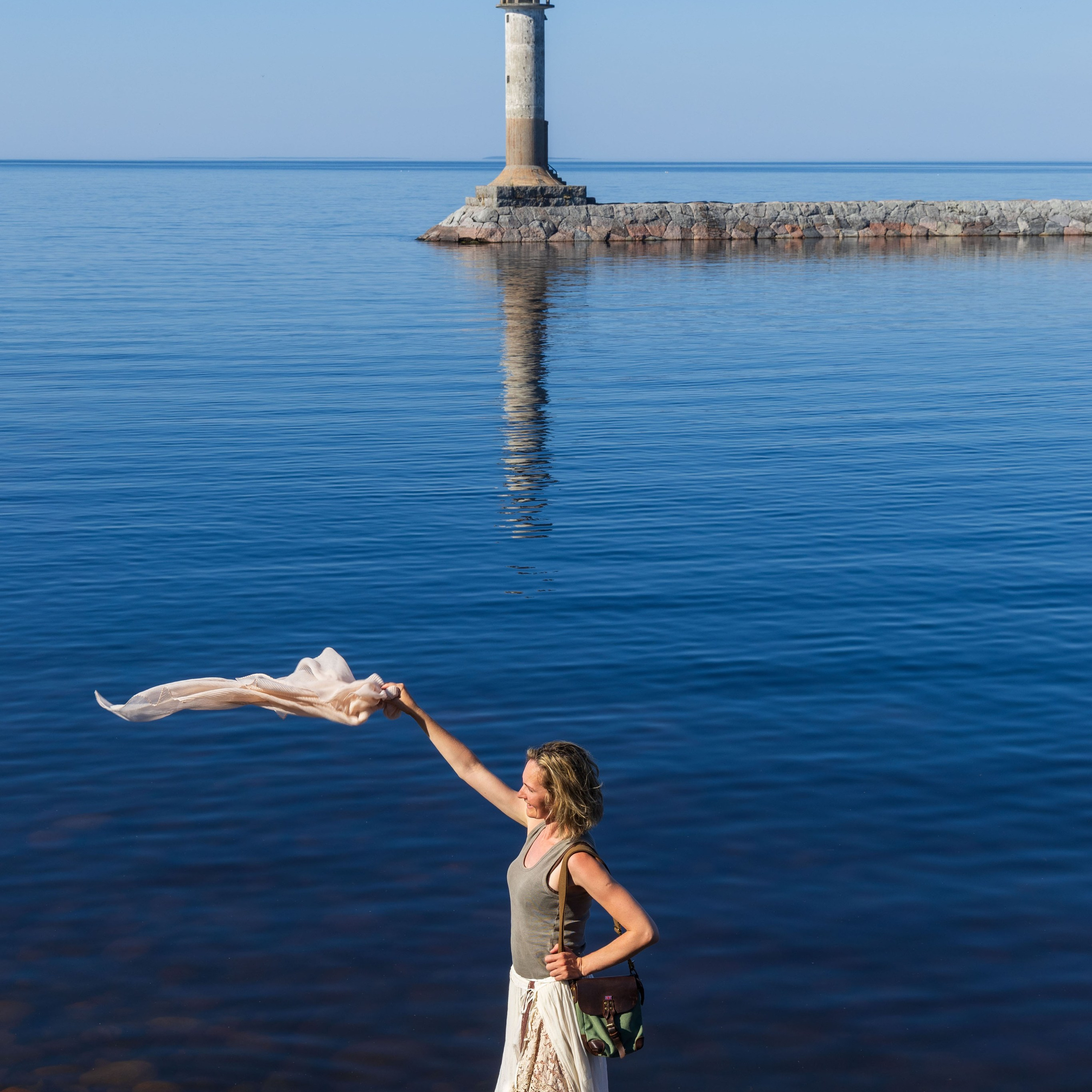 Юля на маяке. Портретный и семейный фотограф Санкт-Петербург
