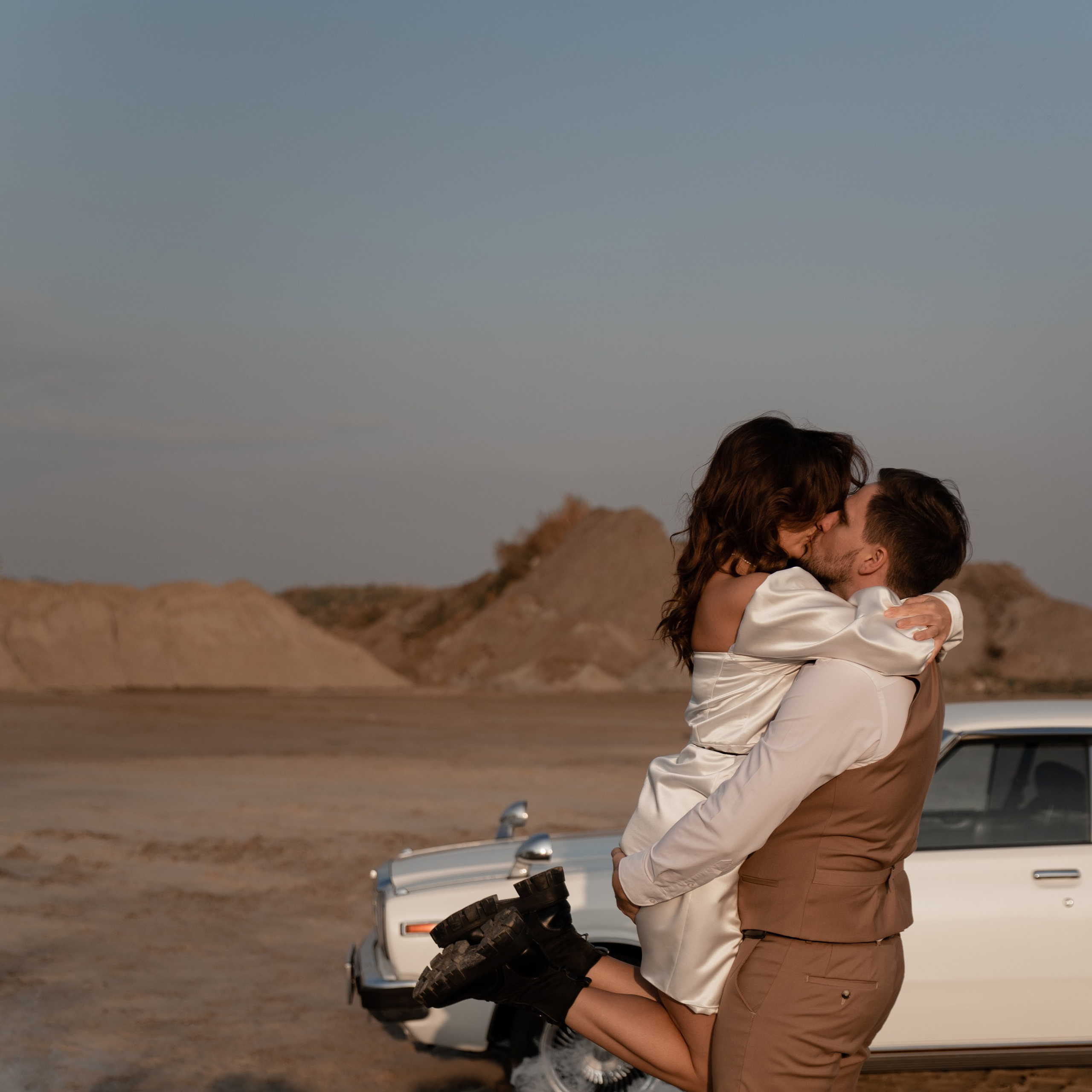 Алена и Женя, съемка с ретро машиной (съемка в рамках моего Воркшопа)