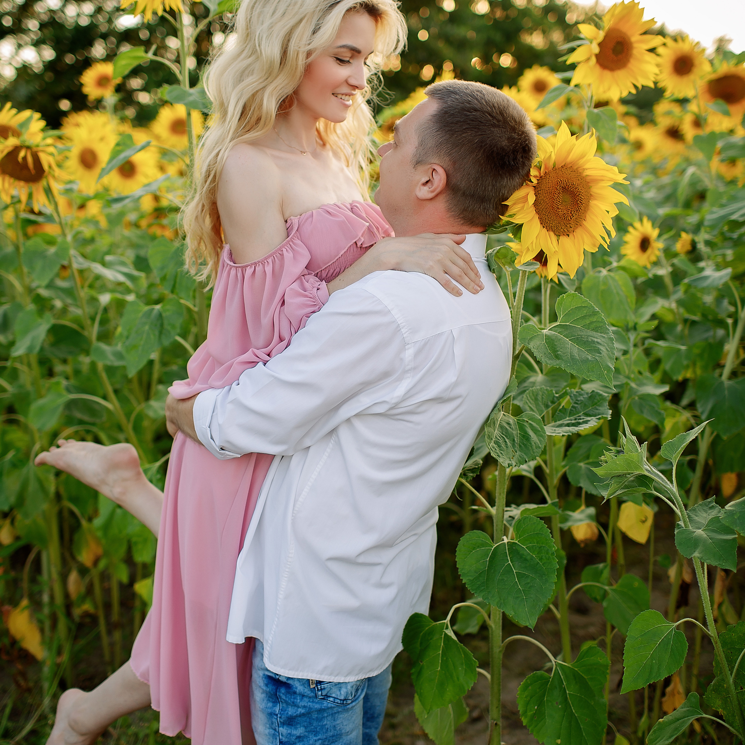 Съёмка в подсолнухах