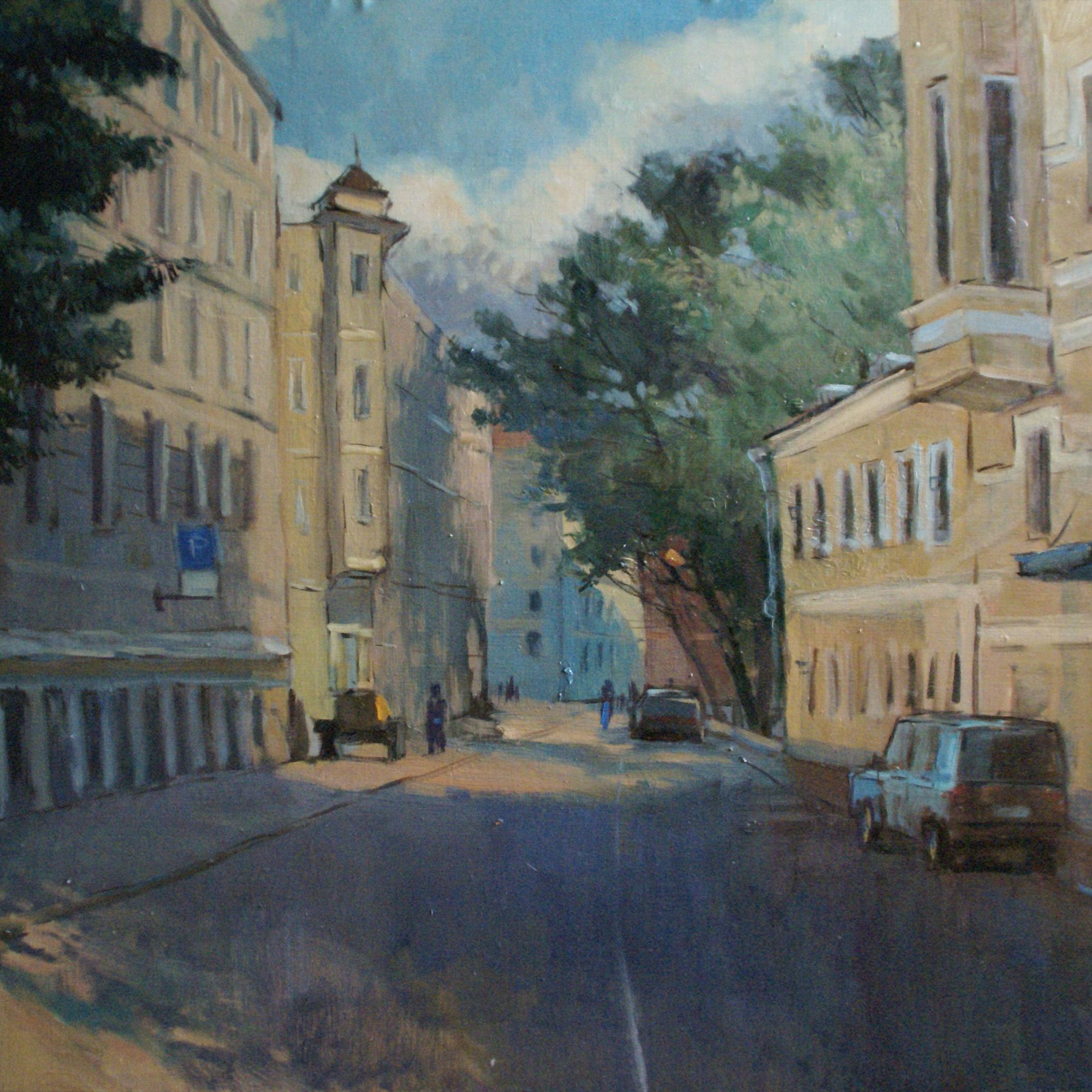Кривоколенный переулок - 100х70см, холст, масло.