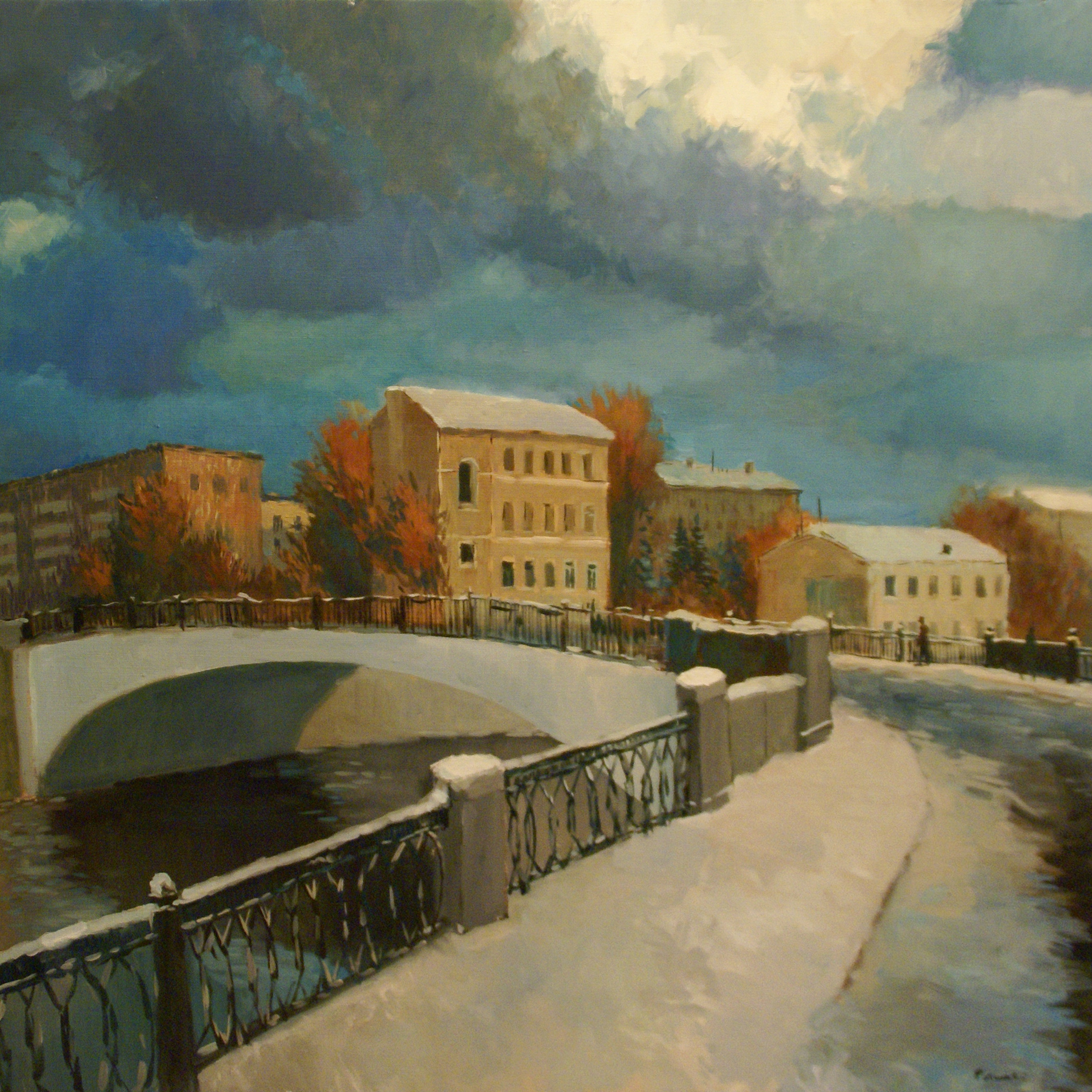 Овчинникова набережная - 100х80см, холст, масло.