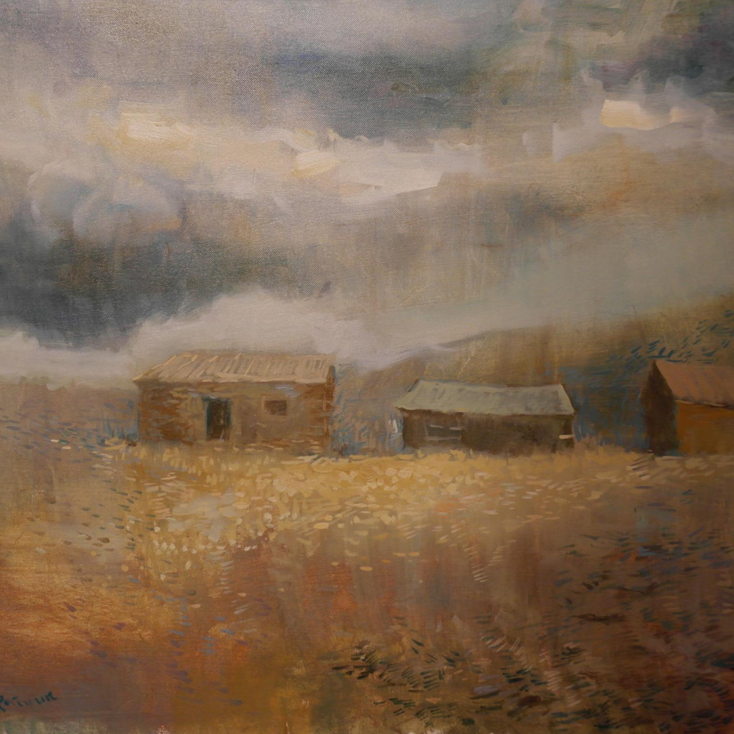 Сараи - 50х65см, холст, масло.