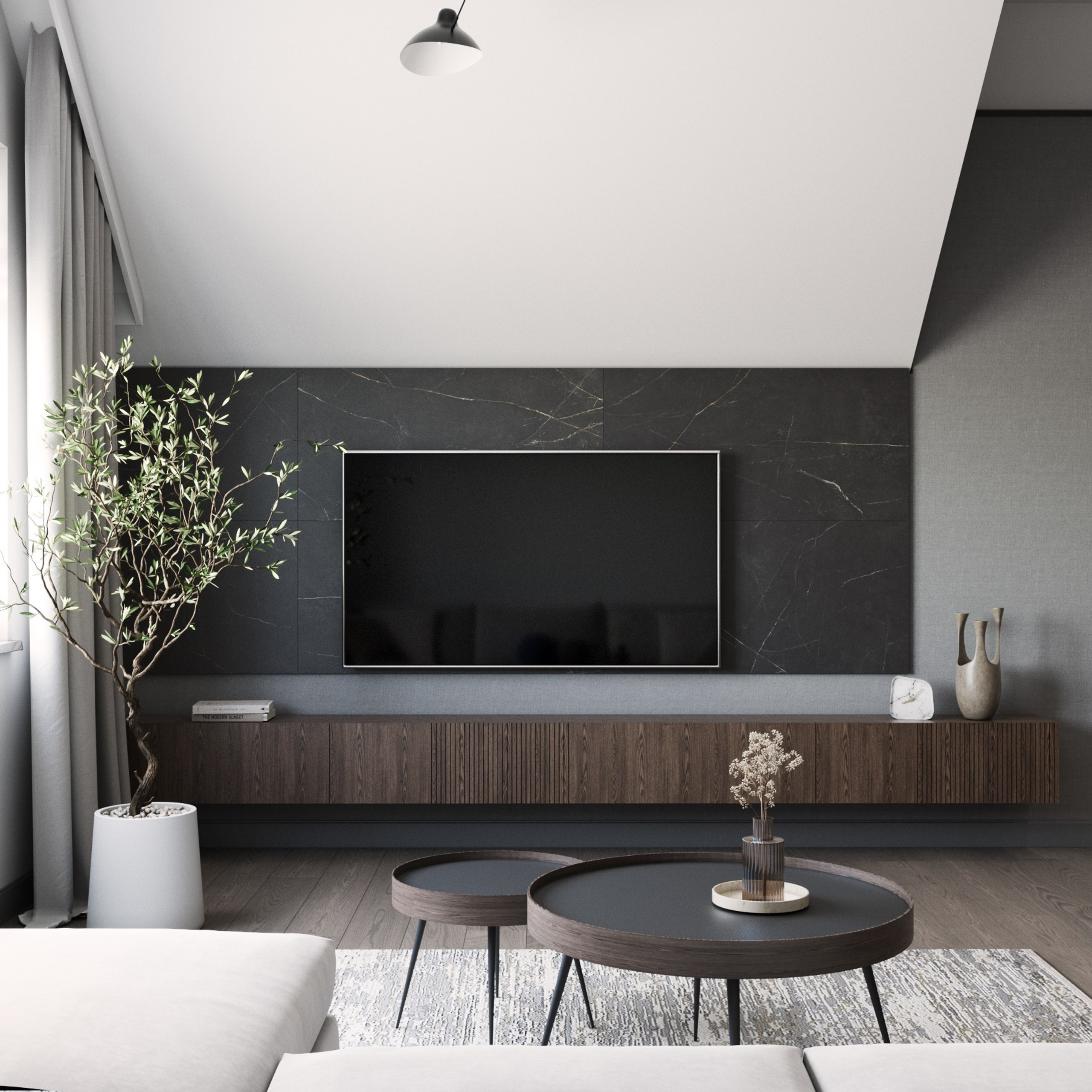 Кабинет на мансардном этаже. Дизайнер интерьера Санкт-Петербург I Дегтярева Елизавета