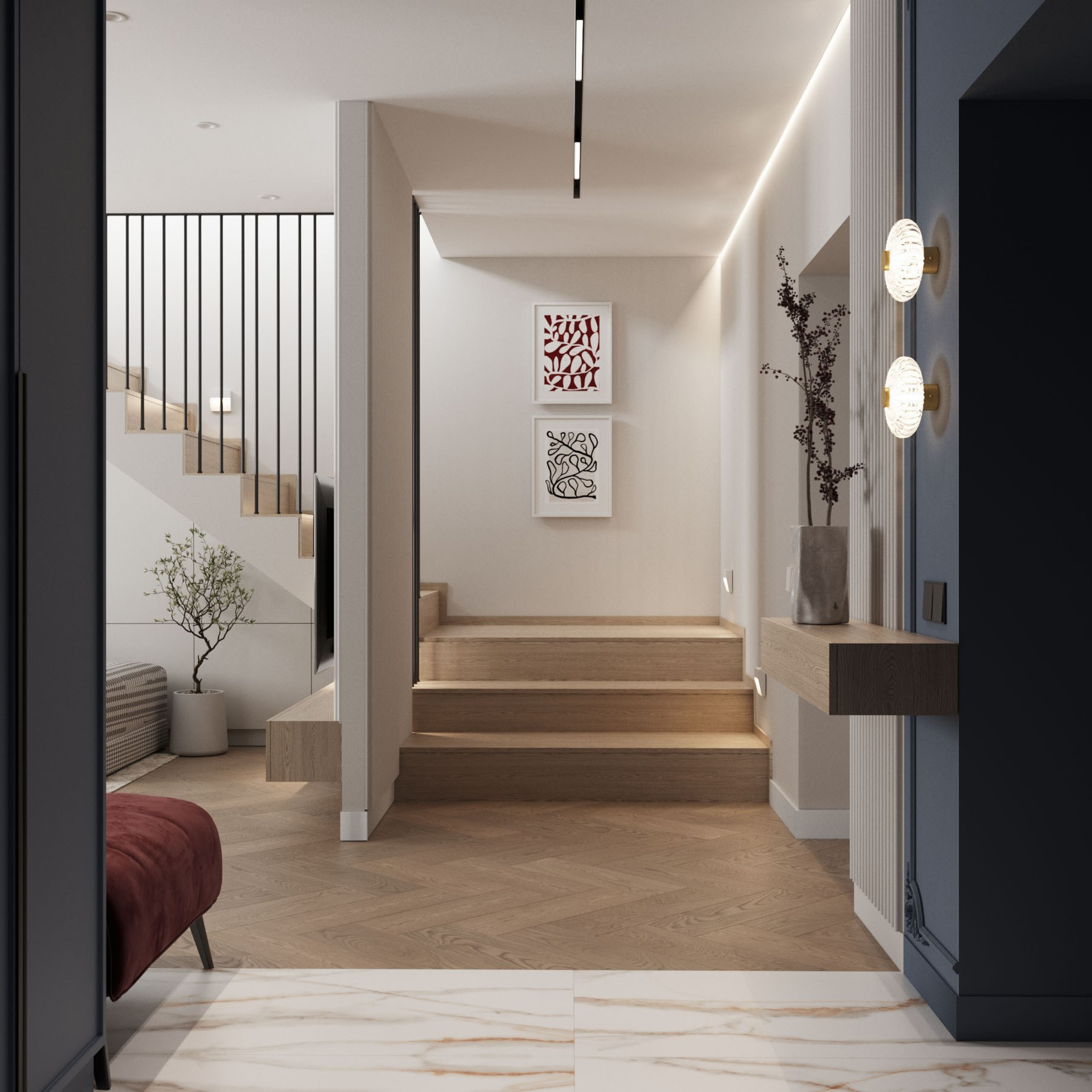 Двухуровневая квартира. Дизайнер интерьера Санкт-Петербург I Дегтярева Елизавета