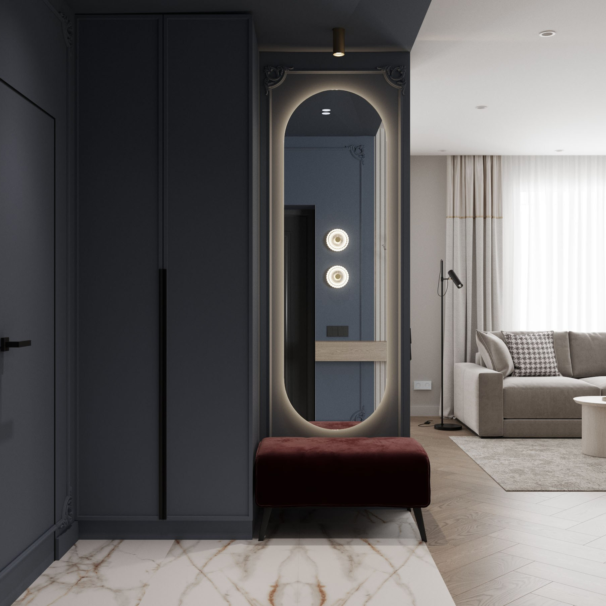 Двухуровневая квартира. Дизайнер интерьера Санкт-Петербург I Дегтярева Елизавета