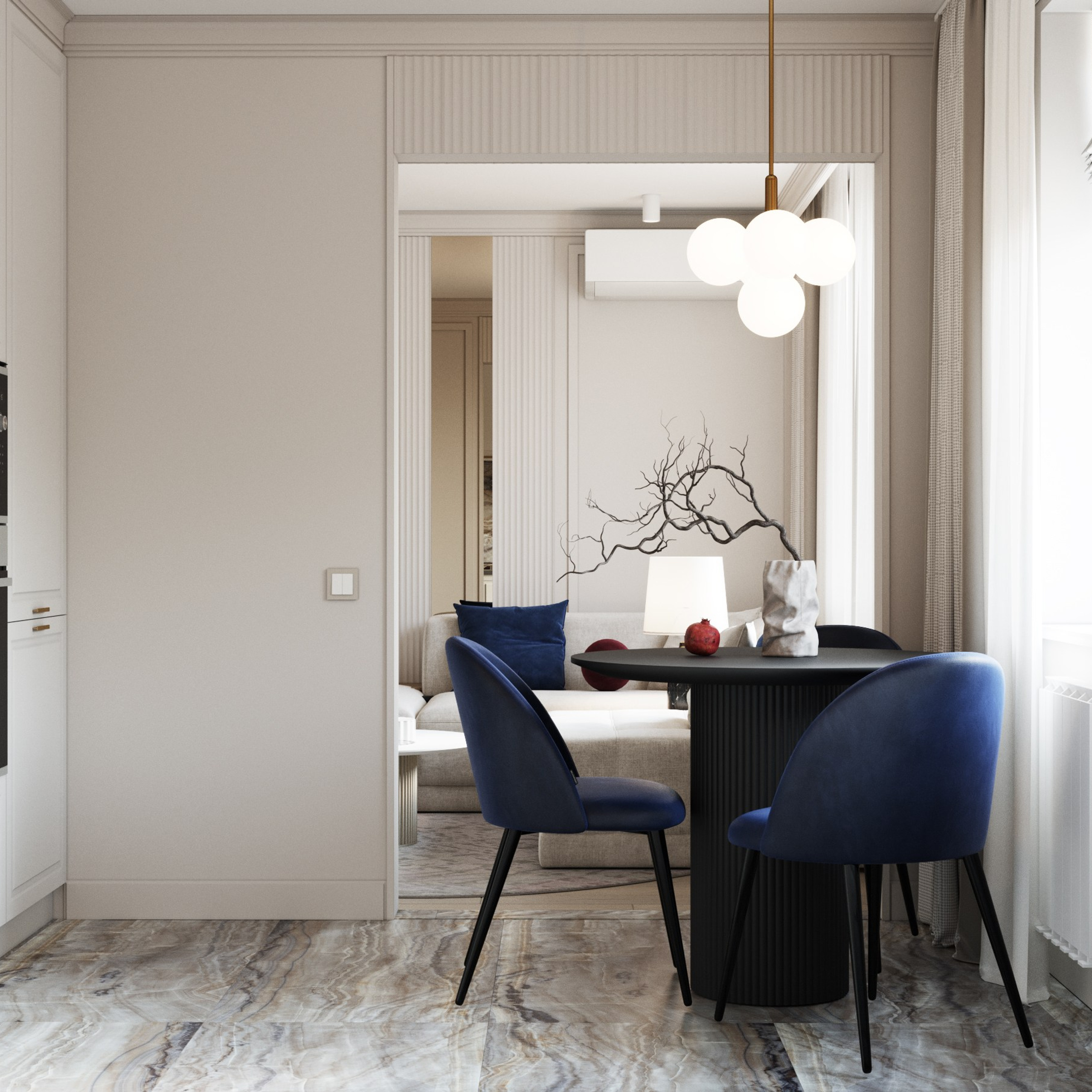 Двухкомнатная квартира. Дизайнер интерьера Санкт-Петербург I Дегтярева Елизавета