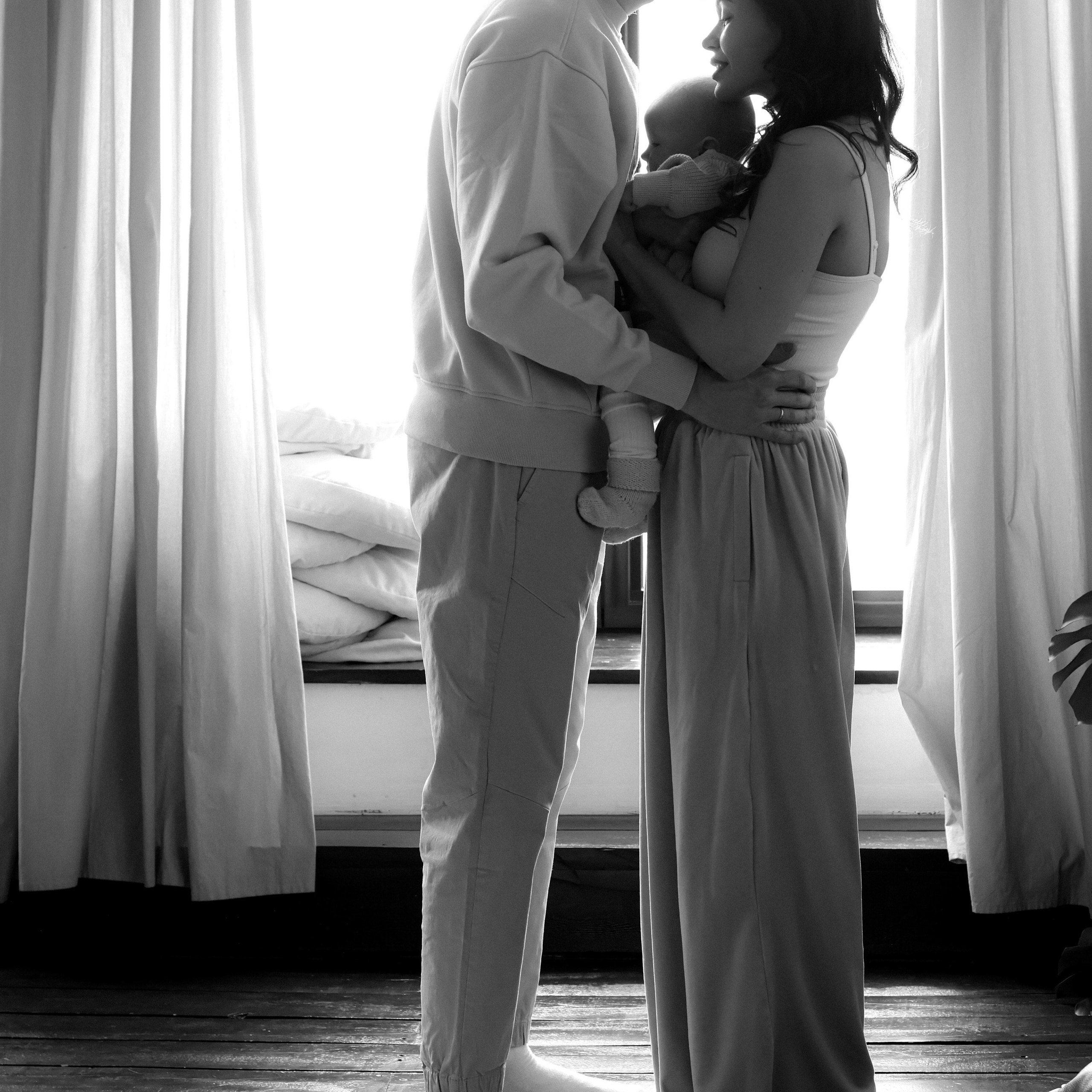 Сергей, Яна и малышка Афина