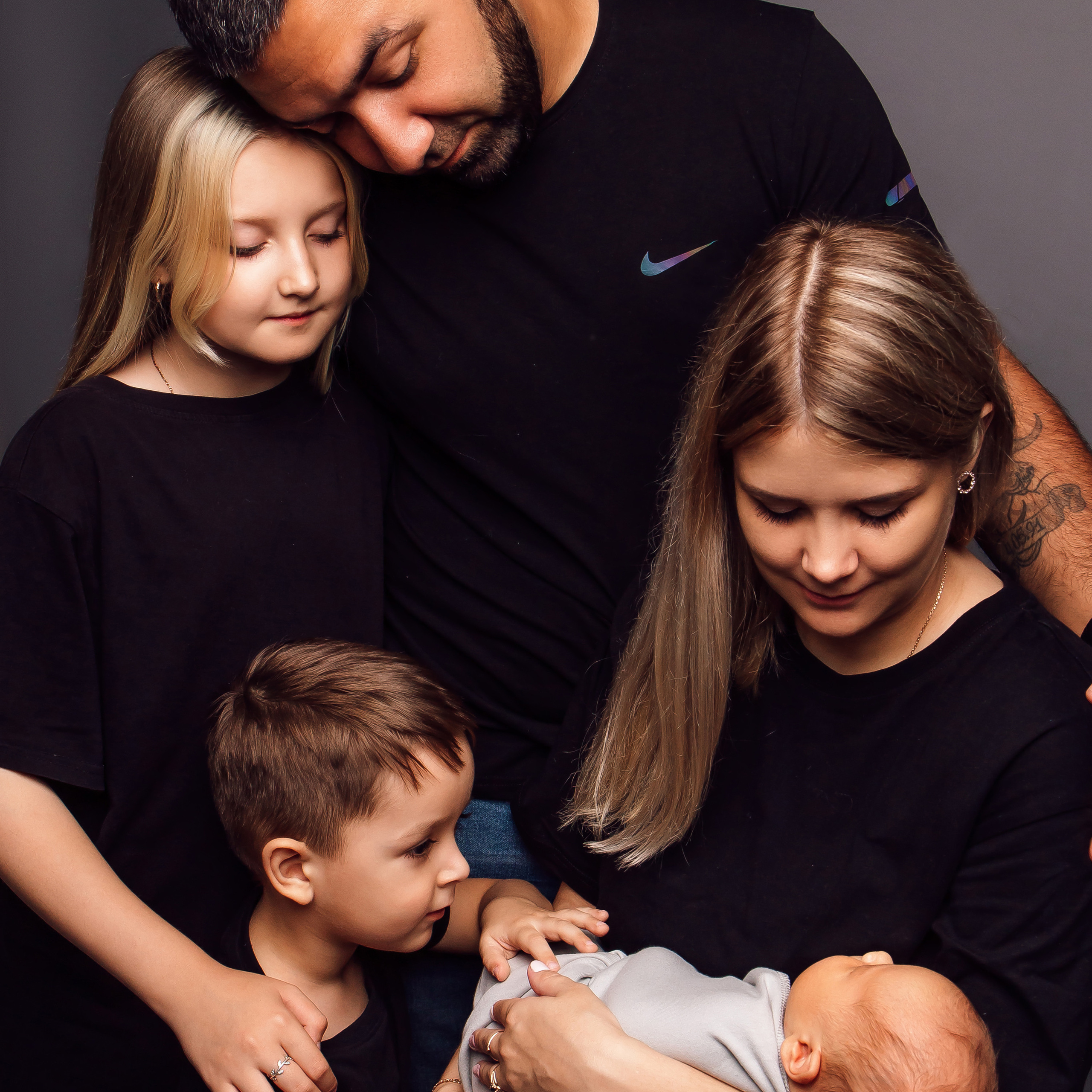 Анна с семьей