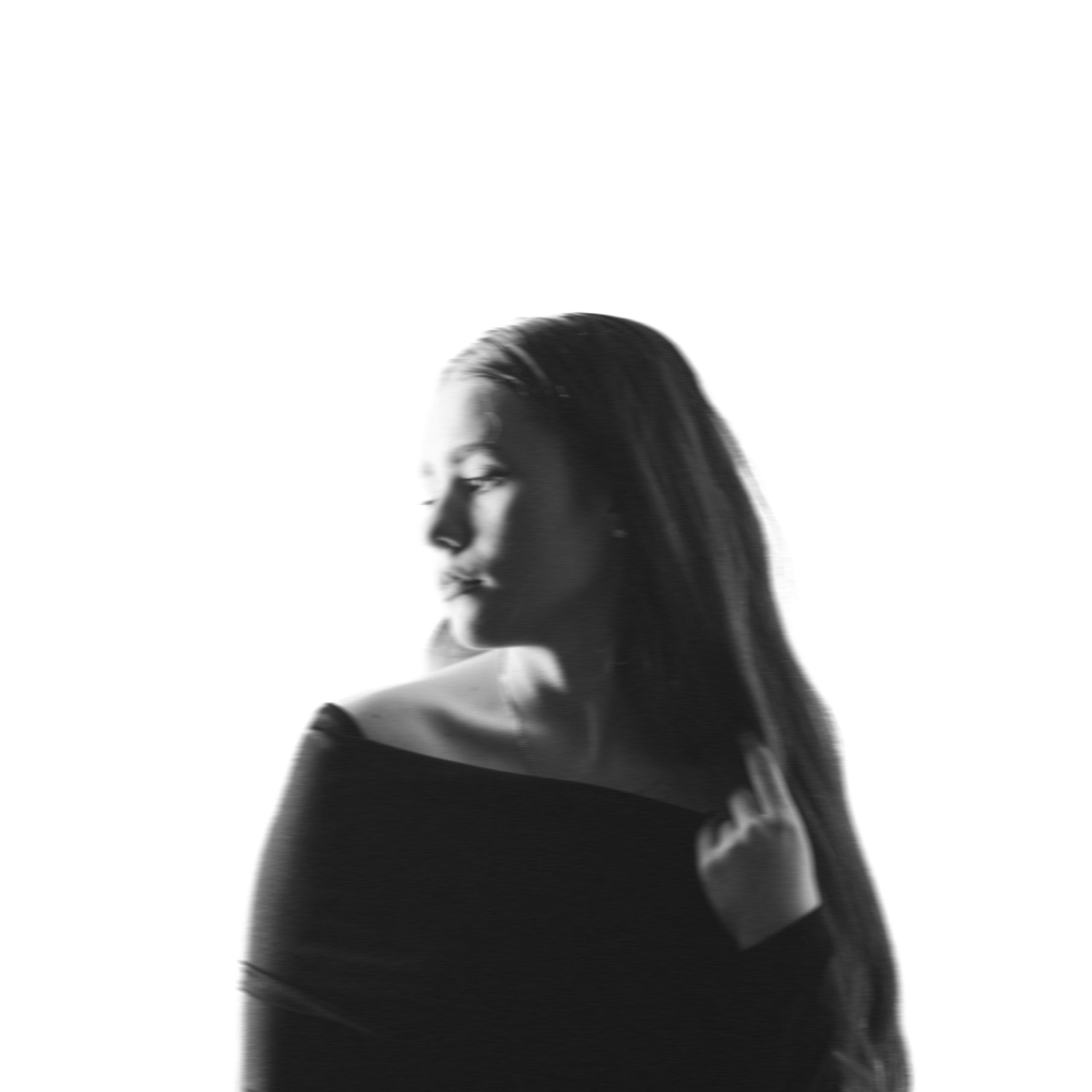 Черно-белый портрет