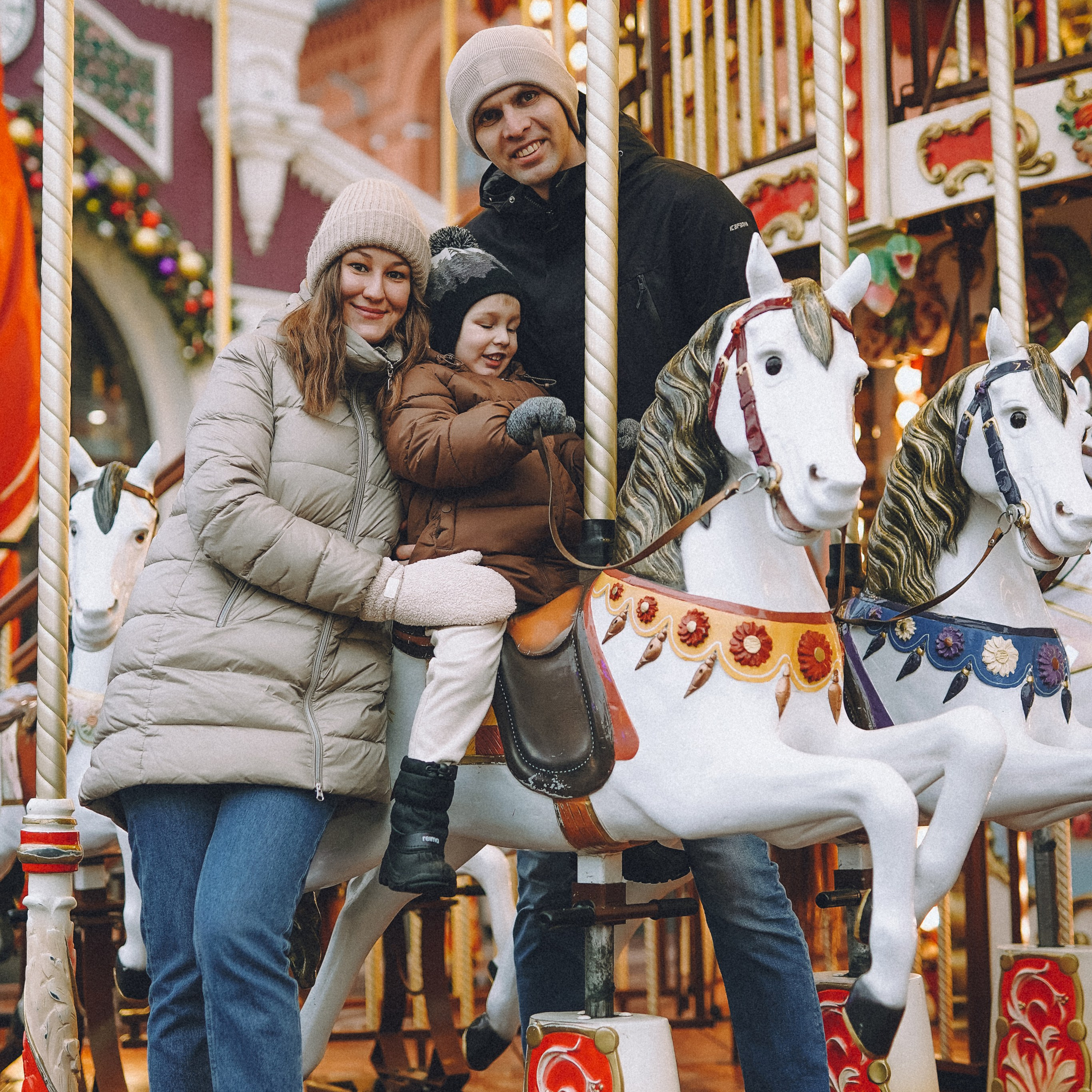 Прогулка по новогодней Москве для Юли, Жени и Вани