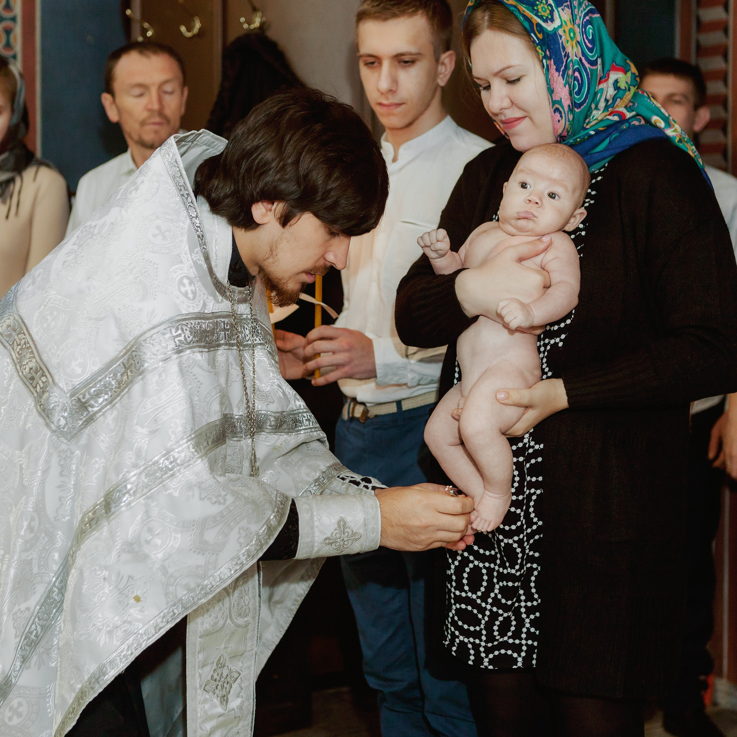 Таинство Крещения в Православном храме. Коммерческий фотограф Яна Беличенко Анапа Краснодарский край