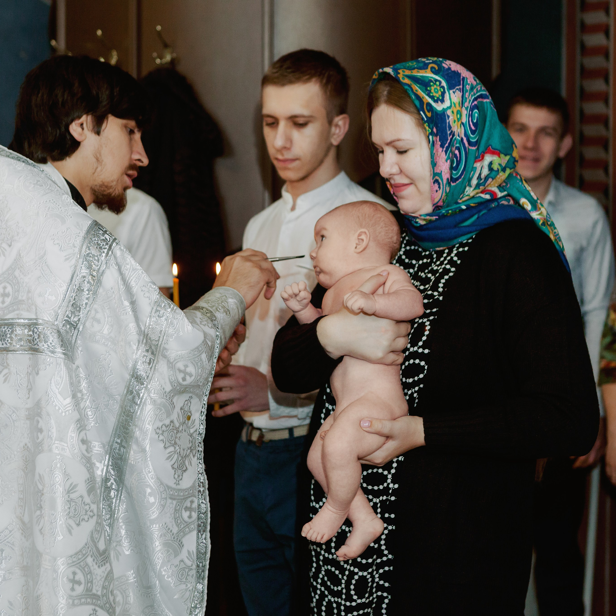 Таинство Крещения в Православном храме. Коммерческий фотограф Яна Беличенко Анапа Краснодарский край