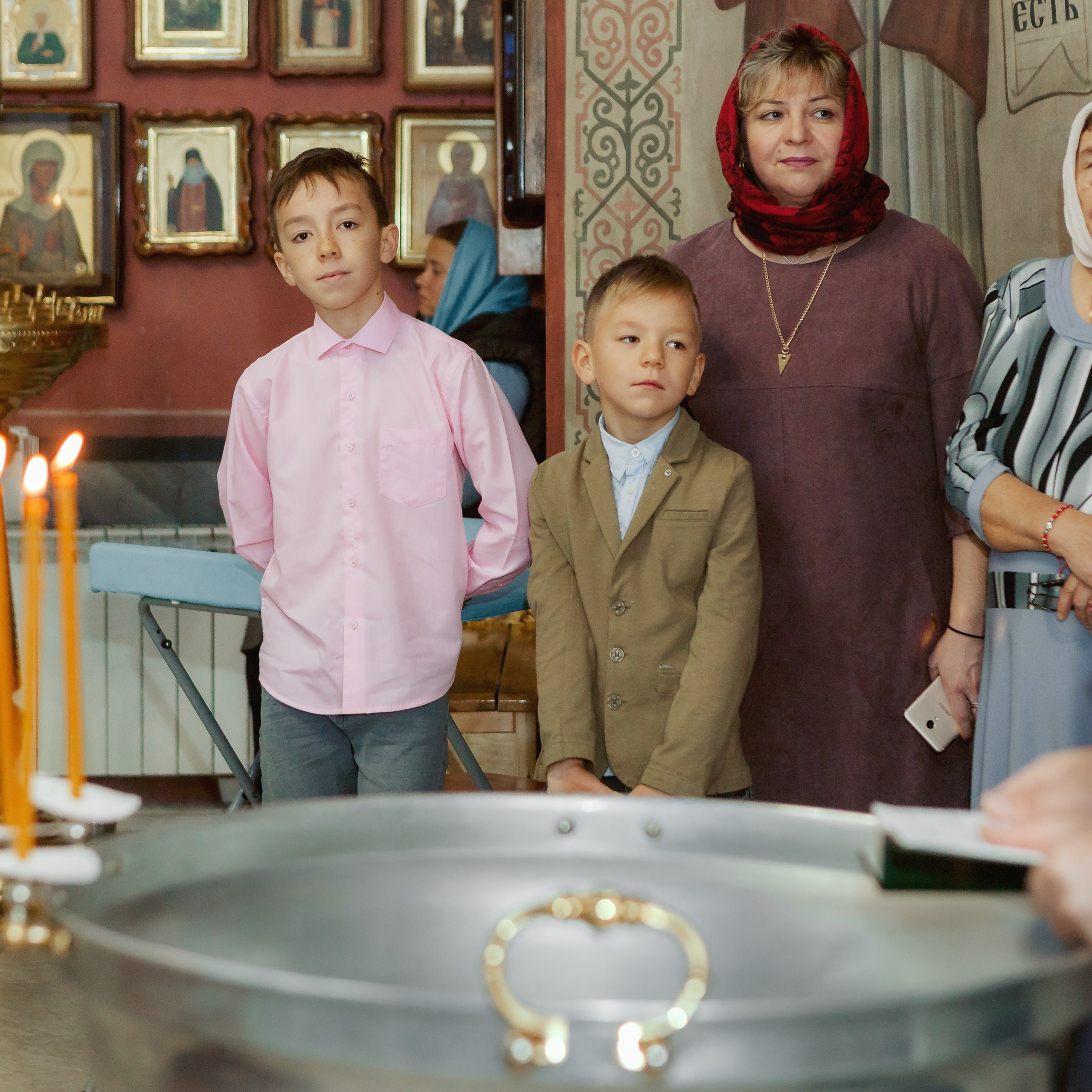 Таинство Крещения в Православном храме. Коммерческий фотограф Яна Беличенко Анапа Краснодарский край