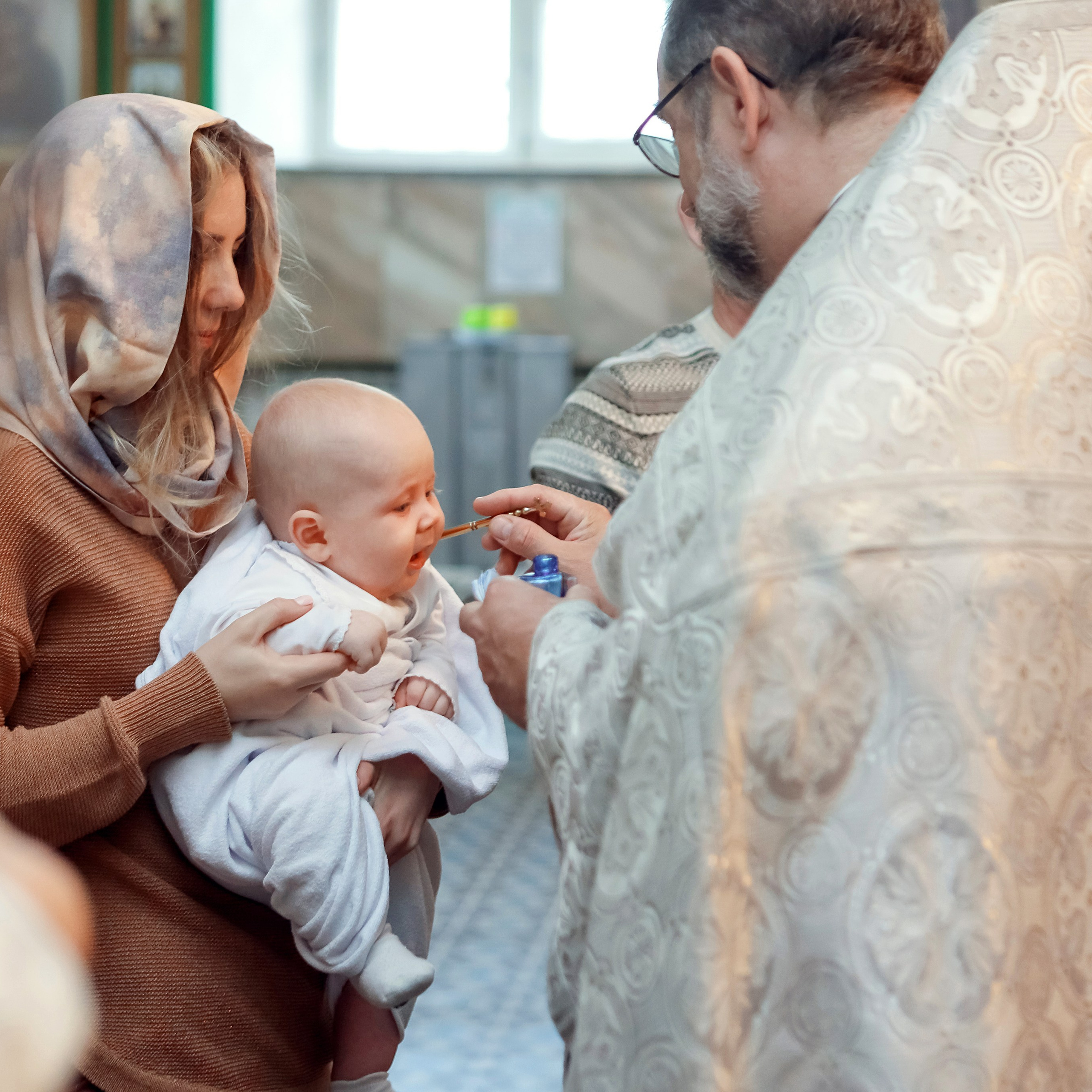 Таинство Крещения в Православном храме. Коммерческий фотограф Яна Беличенко Анапа Краснодарский край
