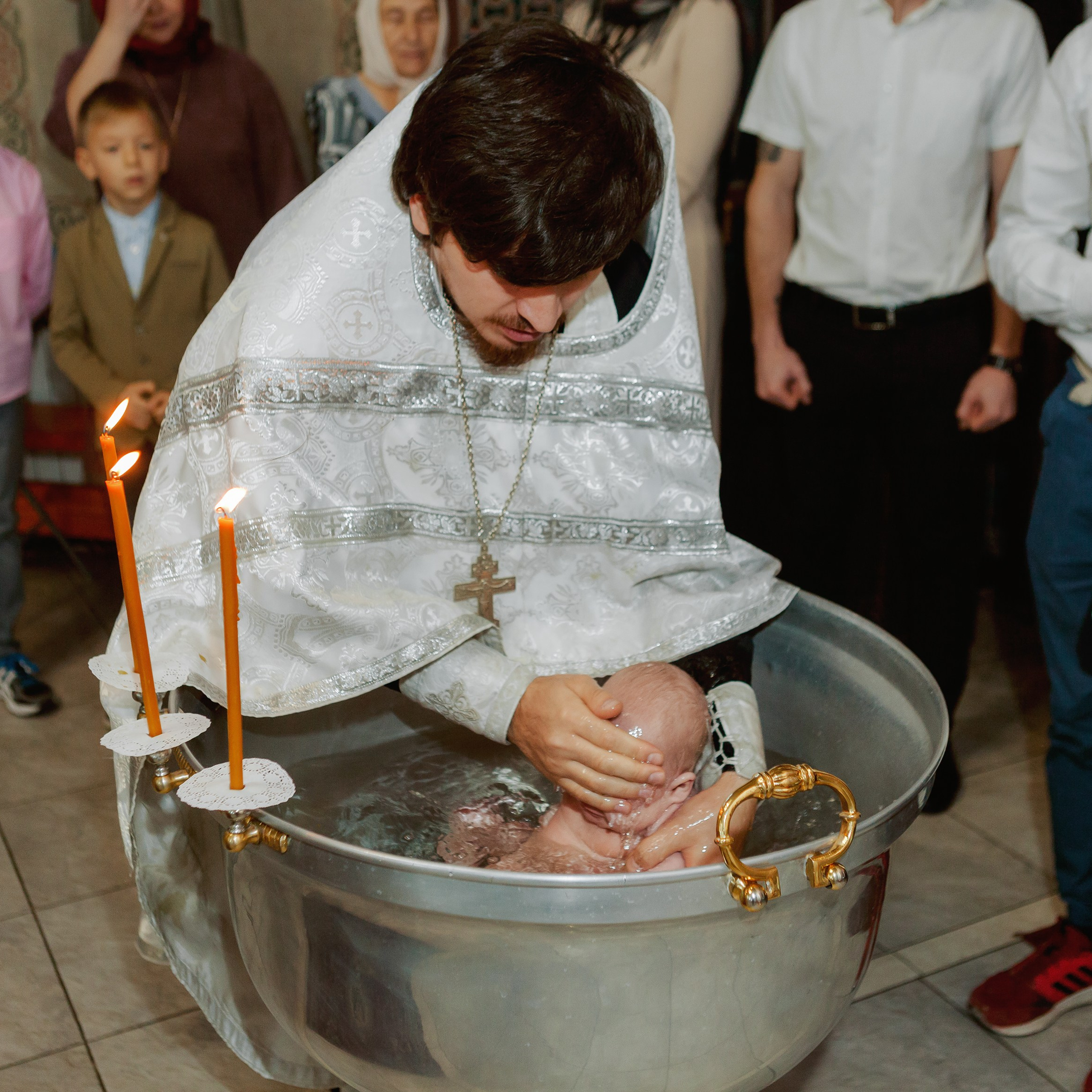 Таинство Крещения в Православном храме. Коммерческий фотограф Яна Беличенко Анапа Краснодарский край