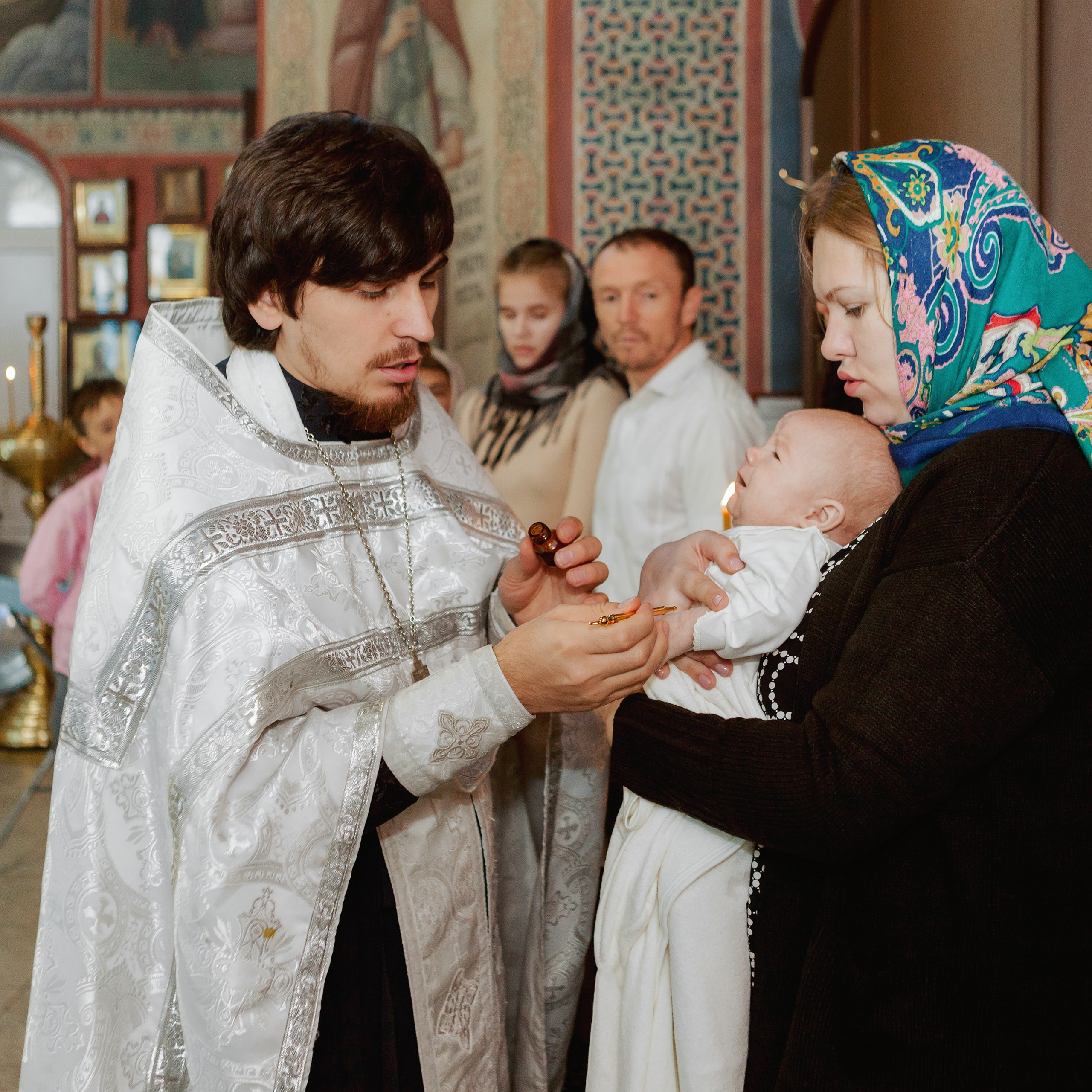 Таинство Крещения в Православном храме. Коммерческий фотограф Яна Беличенко Анапа Краснодарский край