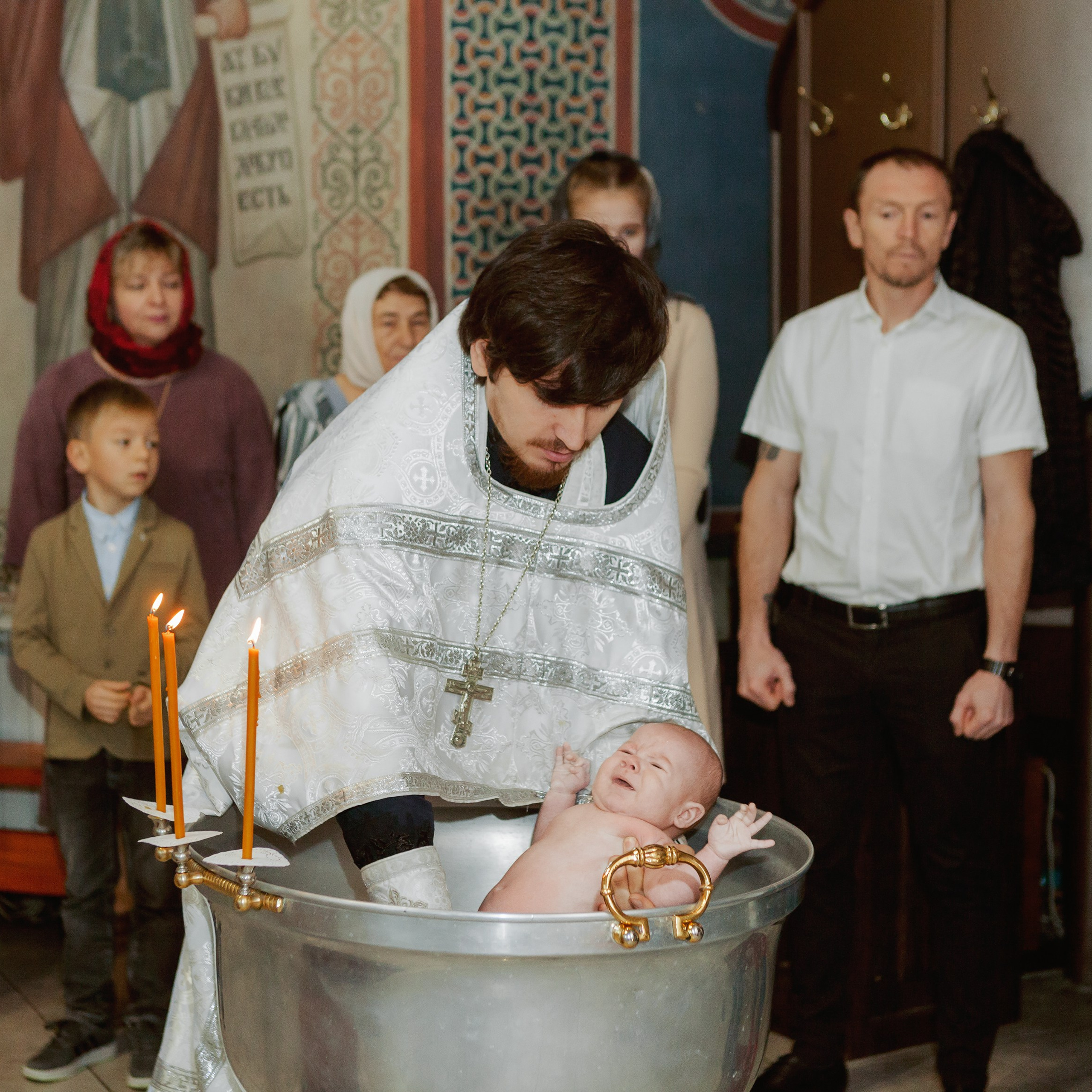 Таинство Крещения в Православном храме. Коммерческий фотограф Яна Беличенко Анапа Краснодарский край